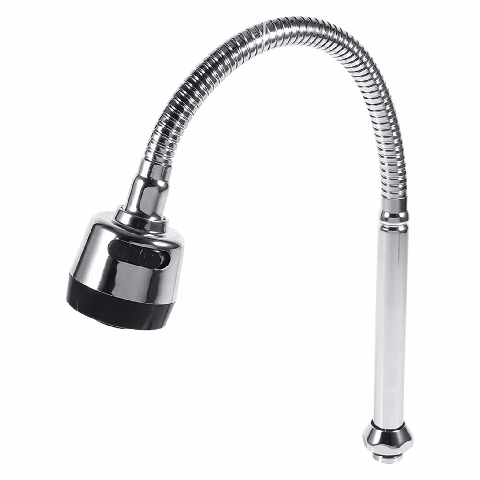 Rubinetto, 1 rubinetto girevole in acciaio inox 304 rubinetto per lavello da cucina raccordi per tubi monocomando collegamento aeratore parte di ricambio Adatto per raccordi G1/2
