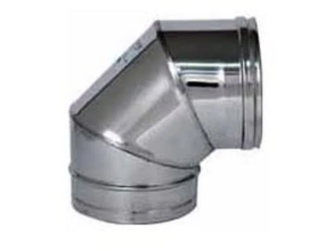 Curva Acciaio Inox Gomito 90° Ø cm 14 Stufe e Camini GOMACC90SP05140