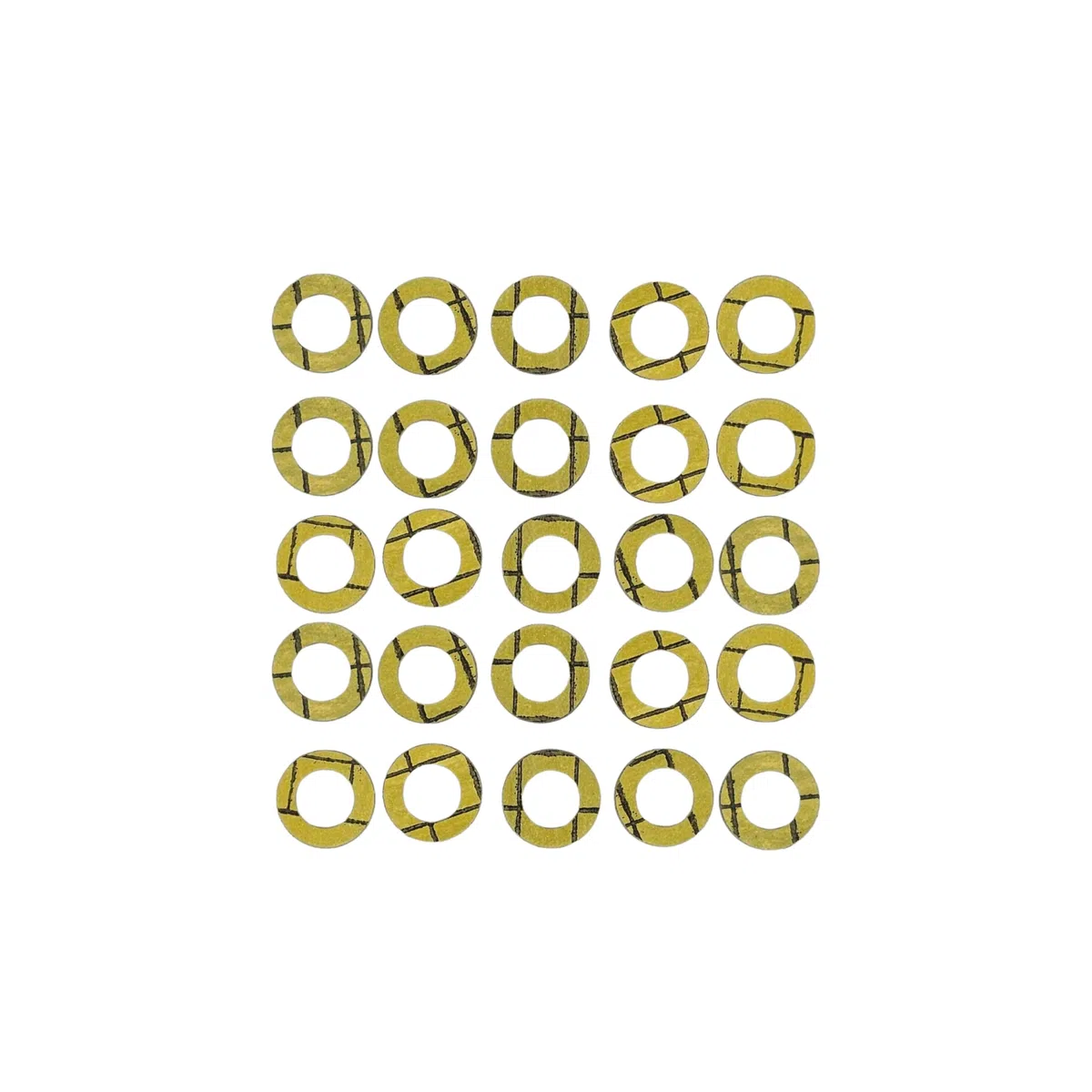 Guarnizione Piana Flessibile 1/2" (18.5×11×2 mm) – 25 Pezzi – Fino a 350°C