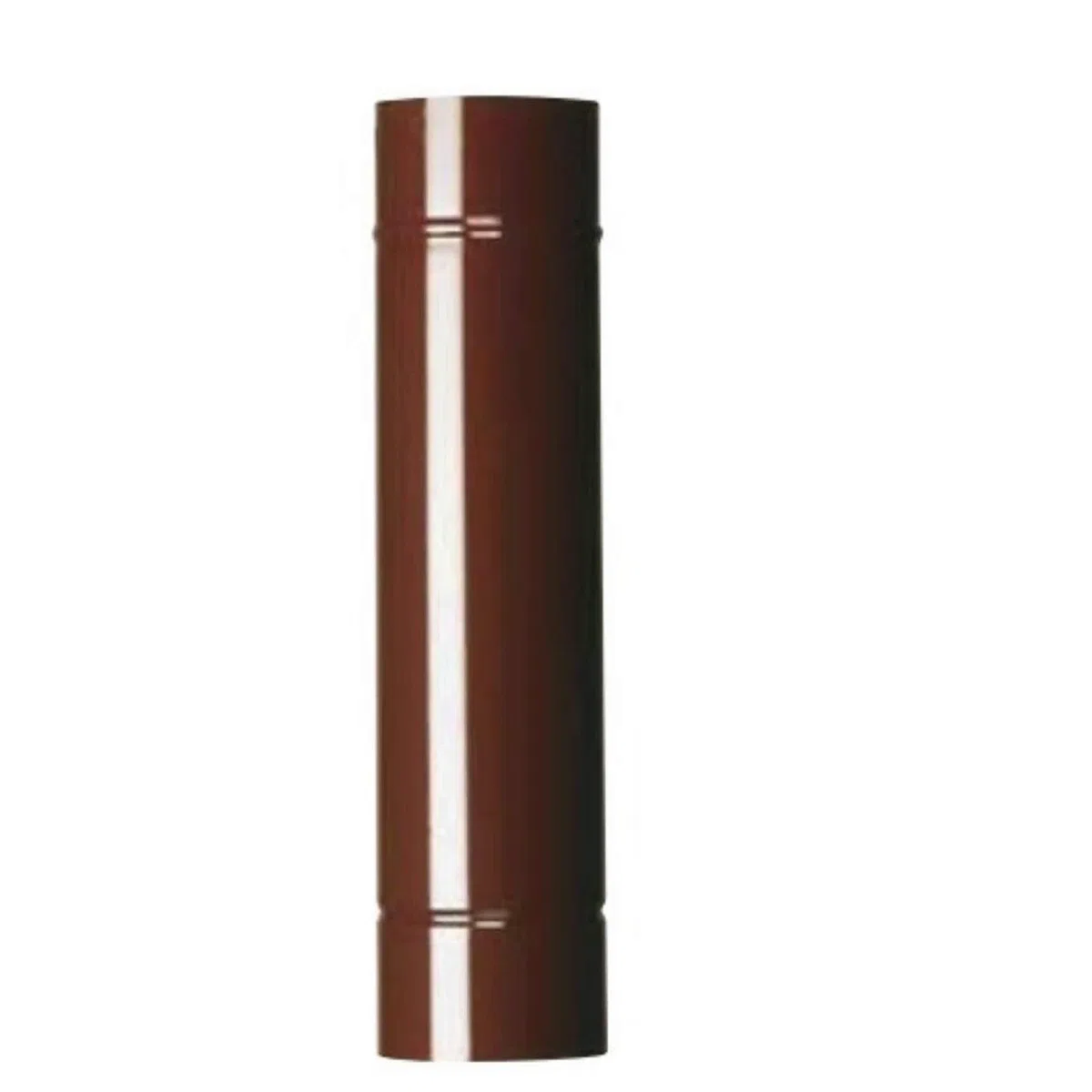 CANNA FUMARIA TUBO SMALTATO MARRONE DIAM. 120 x mt.1 PER STUFA A LEGNA