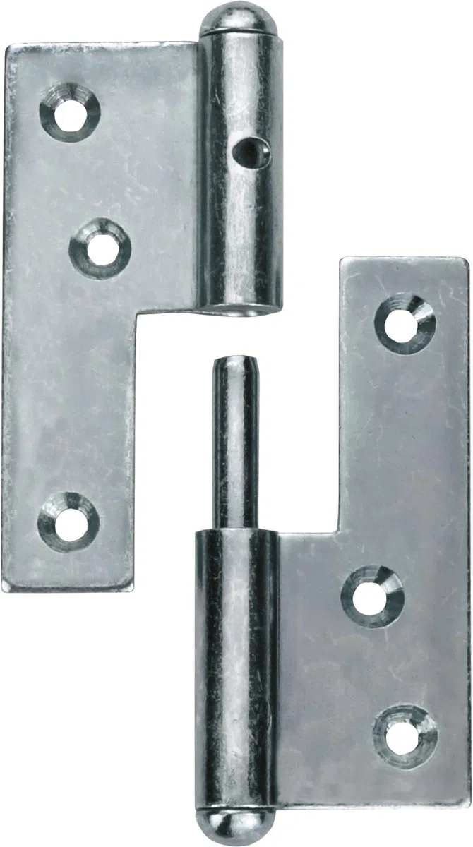 Connex DYB2006581 - Cerniera a vite per porta, 160 mm, sinistra, zincata, avvitabile, per porte