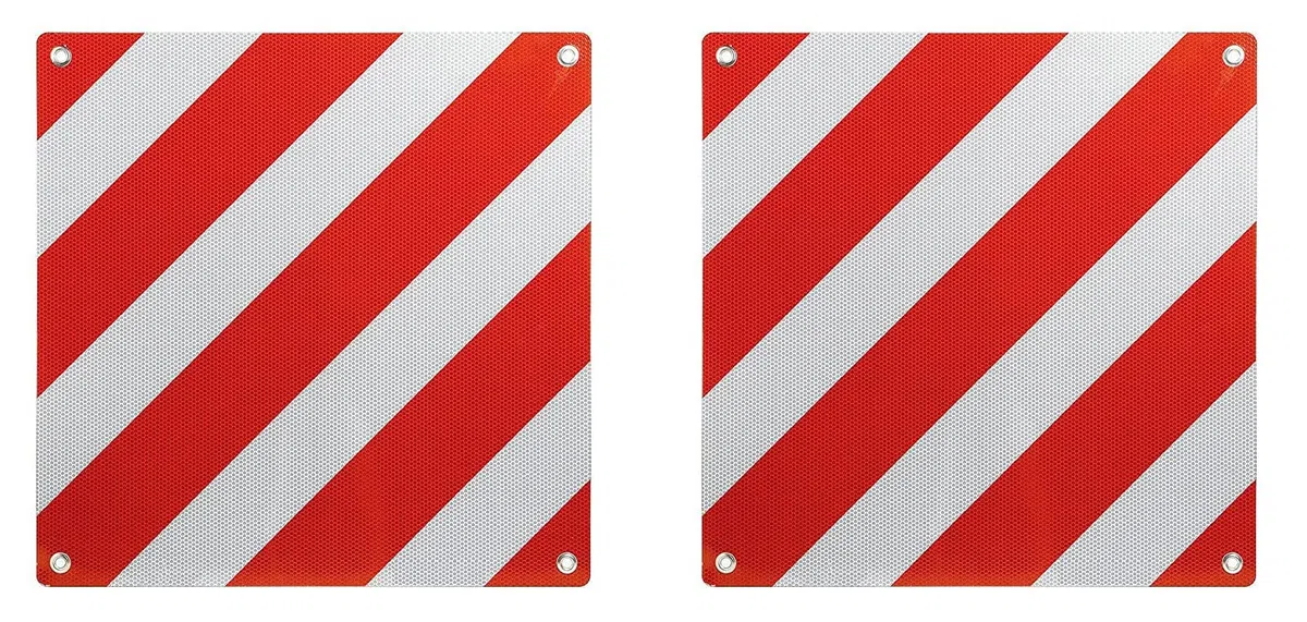 Pannelli OMOLOGATO 2 Tabelle per carico sporgente Segnalazione Cartello su Strada 66102-2