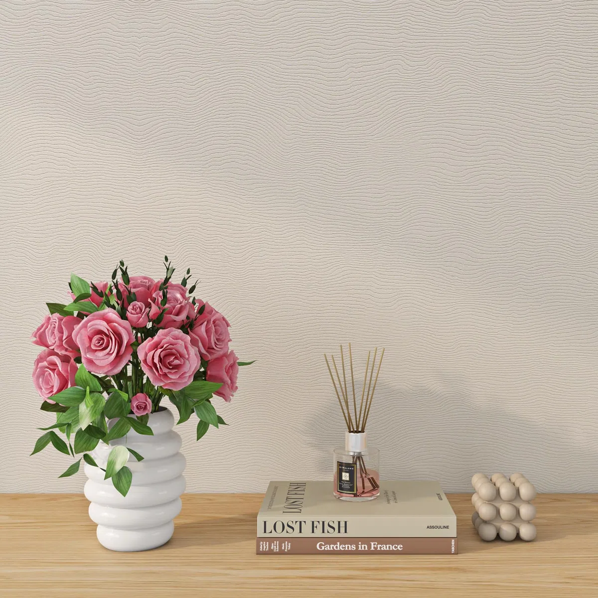 Livelynine Carta da Parati Adesiva Muro Beige Strutturata Carta da Parati Autoadesiva Muro Beige Soggiorno Bagno Impermeabile Carta Adesiva Mobili Bianco Sporco 40CMx5M Rivestimento Adesivo per Mobili