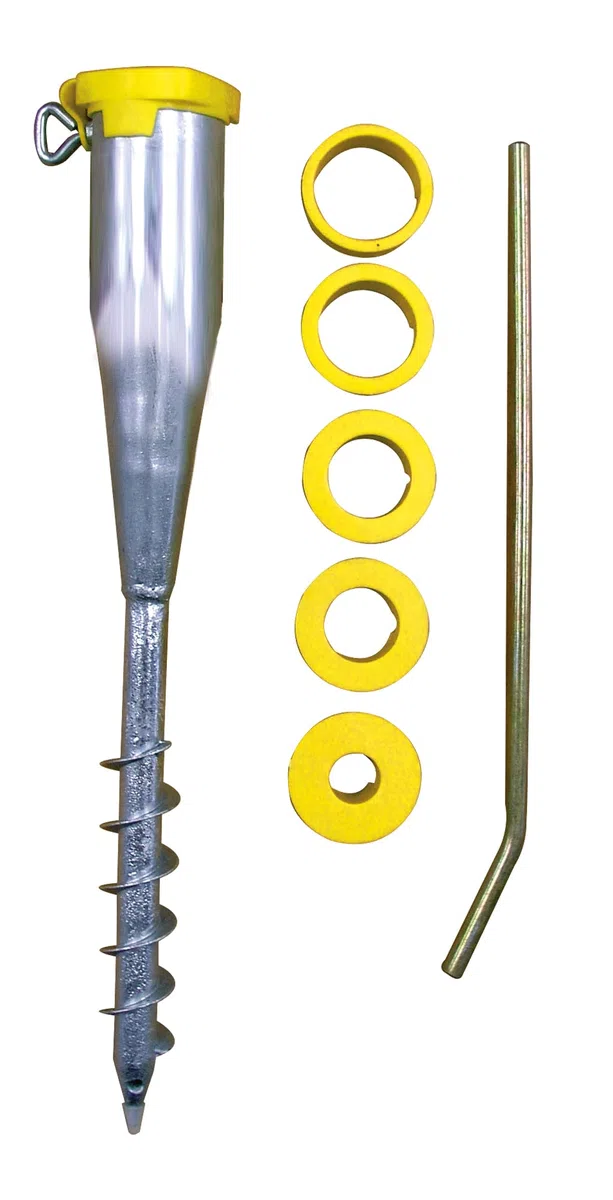 Alberts 610647 Presa a Terra a Vite per tub, zincata a Caldo