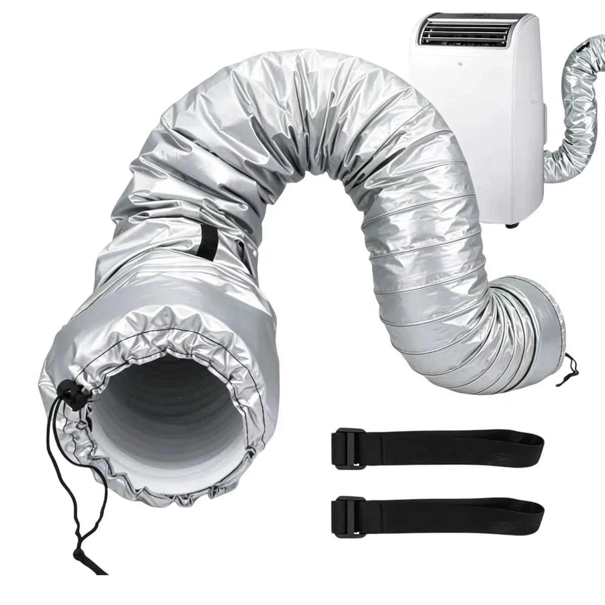 Manicotto Isolante Per Tubo CA - 150x28 Cm Protezione Resistente Al Calore Di Facile Installazione | Avvolgimento Isolato Per Tubo Del Condizionatore D'aria | Per Soggiorno Camera Da Casa Hotel