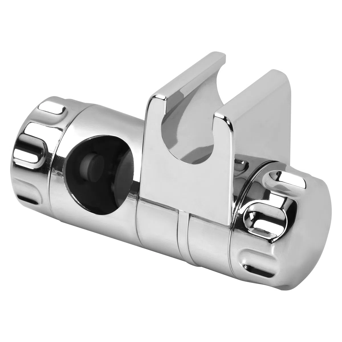 Staffa Supporto Doccia ABS Universale Cromato - Soffione Scorrevole Regolabile per Asta 25mm - Accessori Bagno