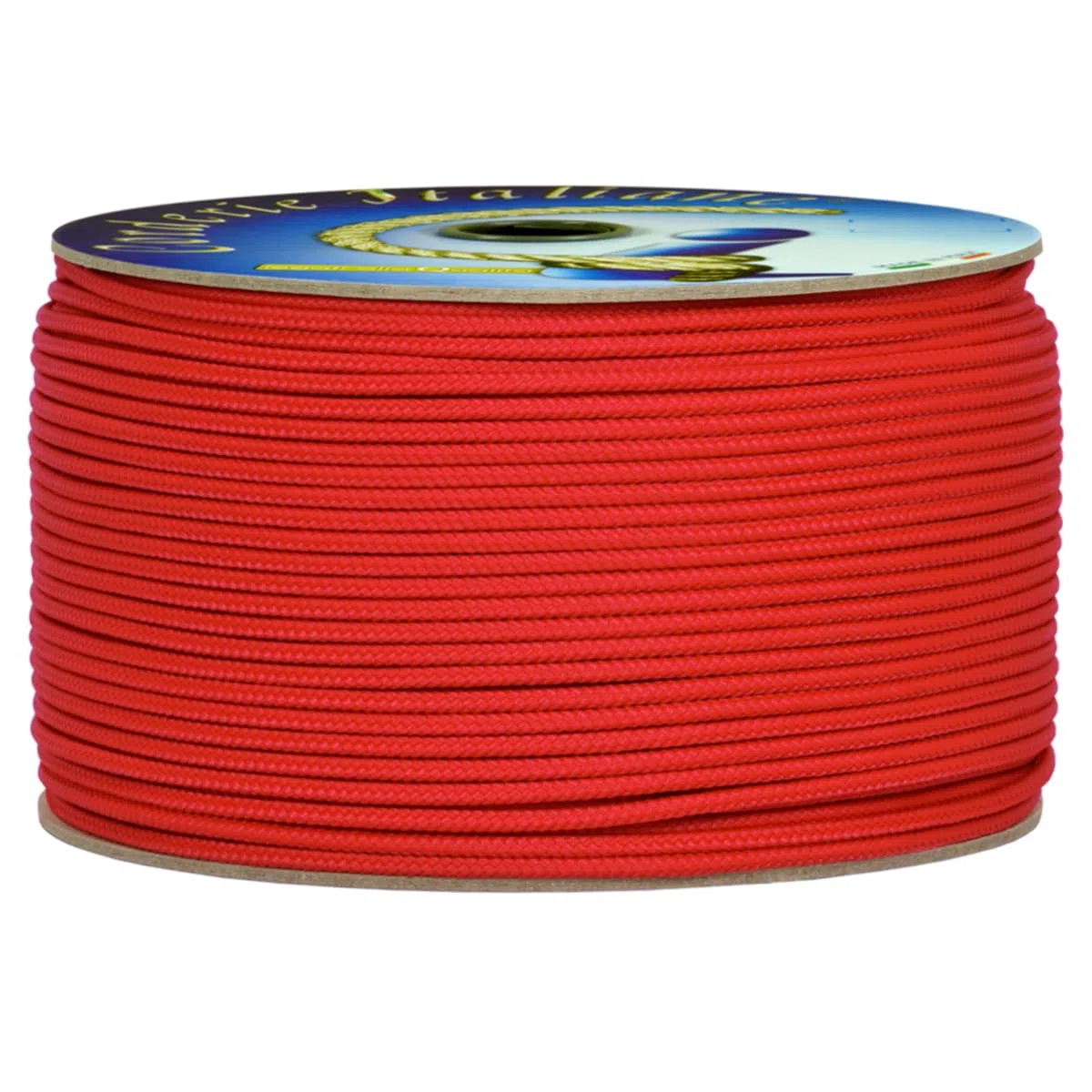 Corderie Italiane 006037231 Cordino Colorato Hobby, Rosso, 2 mm, 100 mt