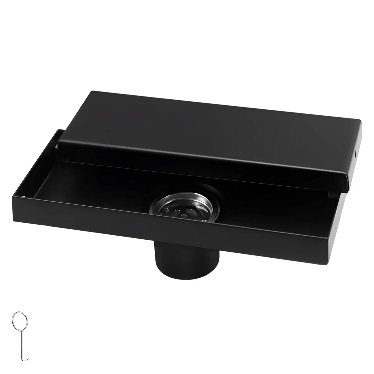 Piletta Doccia, 20×8CM Scarico Doccia a Pavimento, Griglia di Scolo Acciaio Inossidabile 304, Drenaggio Laterale, Adatto per Bagno, Cucina, Balcone