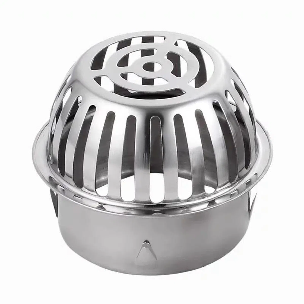 Parafoglie Per Canali Di Gronda 40mm 50mm 60mm 75 80 90mm Scarico A Pavimento In Acciaio Inox Previene L'ostruzione Dei Tubi Griglia Per Grondaia Per Tetto(60mm/2.4")