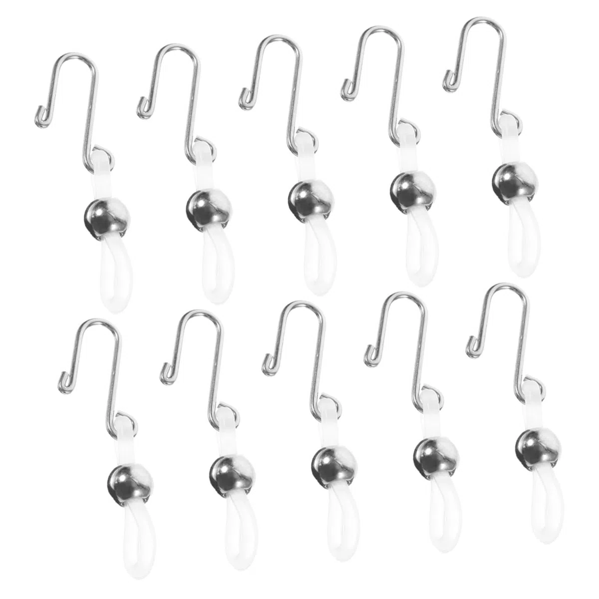 Garneck Serratura Antifurto per Zip 12 Pezzi in Silicone e Metallo, Adatta per Borse e Jeans, Blocca Zip Facile da Installare per Escursioni e Viaggi