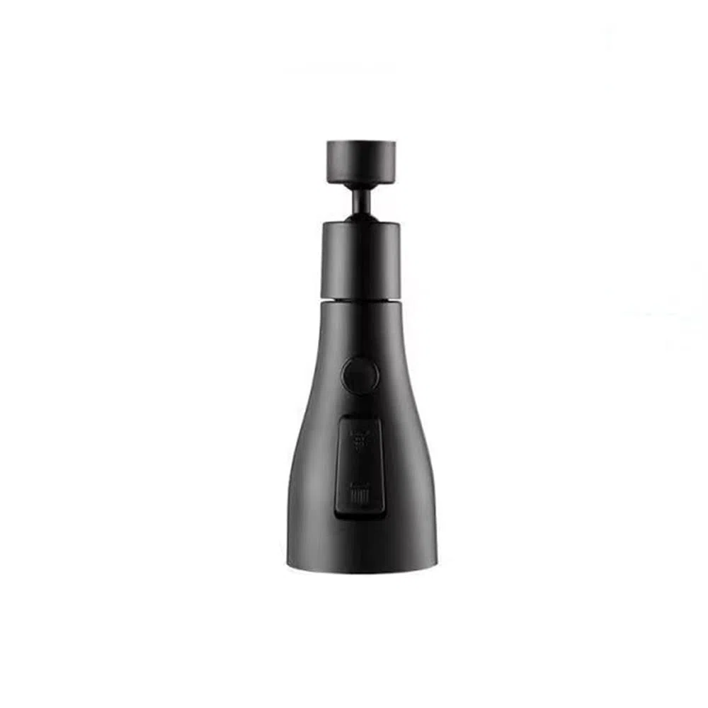 SagaSave Testa di Spruzzo per Rubinetto da Cucina, 360° Girevole, 3 Modalità, Estensione per Rubinetto, Filtro di Ricambio (Nero)