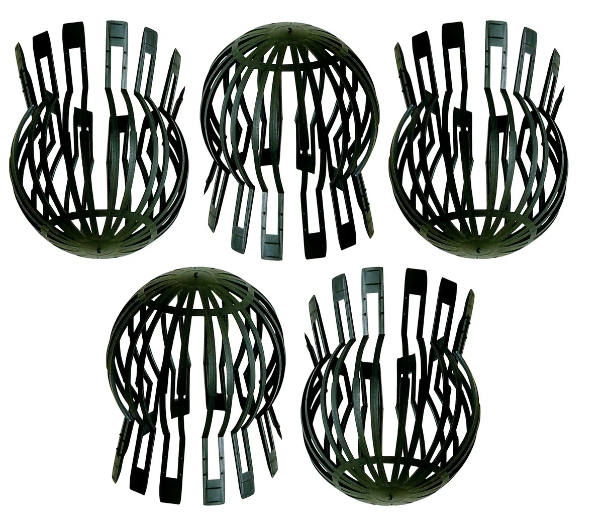 Kombi 5 Parafoglie Tubi Scolo Grondaie Scarico Griglia in Plastica Protezione Antipioggia Acqua Para Pioggia Drenaggio Para Foglie Gronda Copertura Tetto