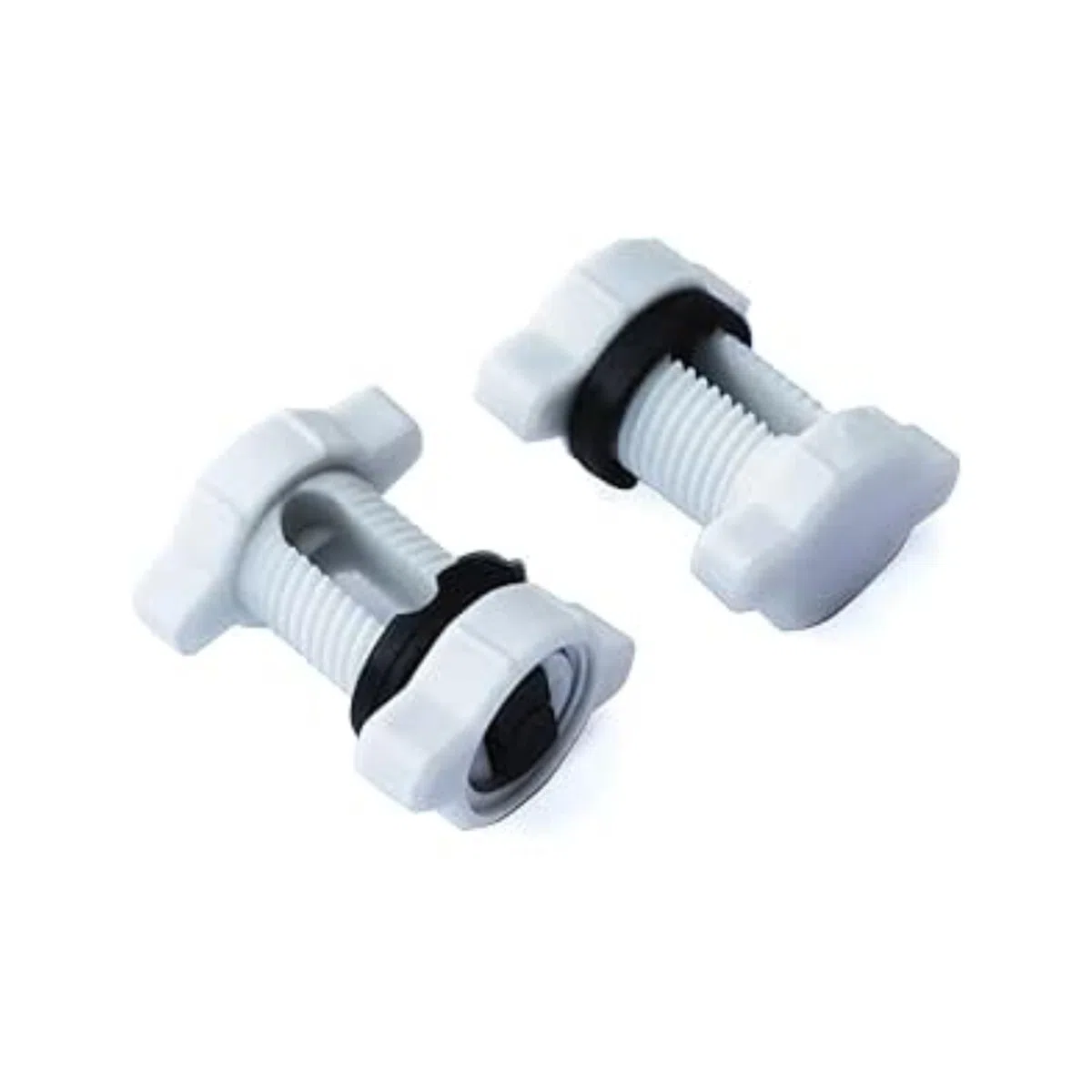 Set Morsetti per Cavi Stendibiancheria - Clip Serracavo in Nylon Per Stendibiancheria, Antenne TV, Recinzioni, Pergolati - Accessori Per Fissaggio Stendibiancheria e Recinzioni (Kit da 2 Morsetti)