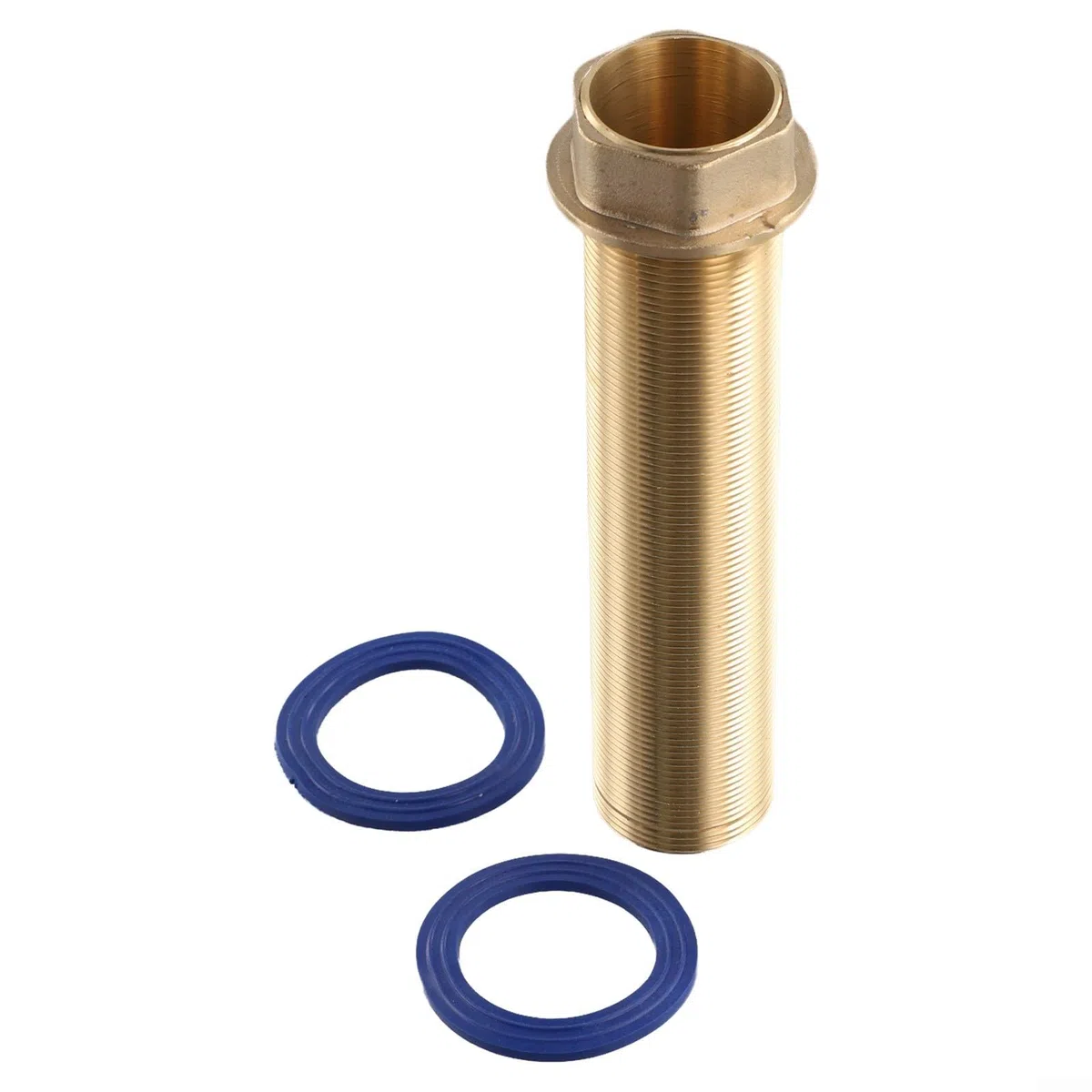 Tubo di prolunga per rubinetto in ottone con dado di bloccaggio, kit di riparazione per rubinetto da cucina per fornitura di acqua calda fredda, lunghezza regolabile da 60 a 150 mm (15 cm)