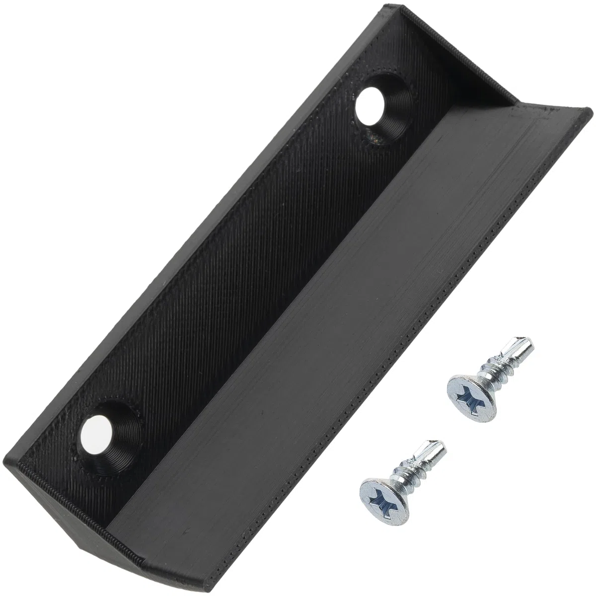 AERZETIX - Set di 5 maniglie per installazione su telai di zanzariera + 10 viti autofilettanti Ø3.9x13 mm | in plastica colore nero