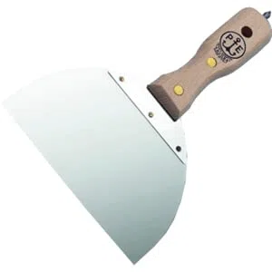 Spatola per cartongesso con inserto cacciavite - Manico in legno. Flessibile.