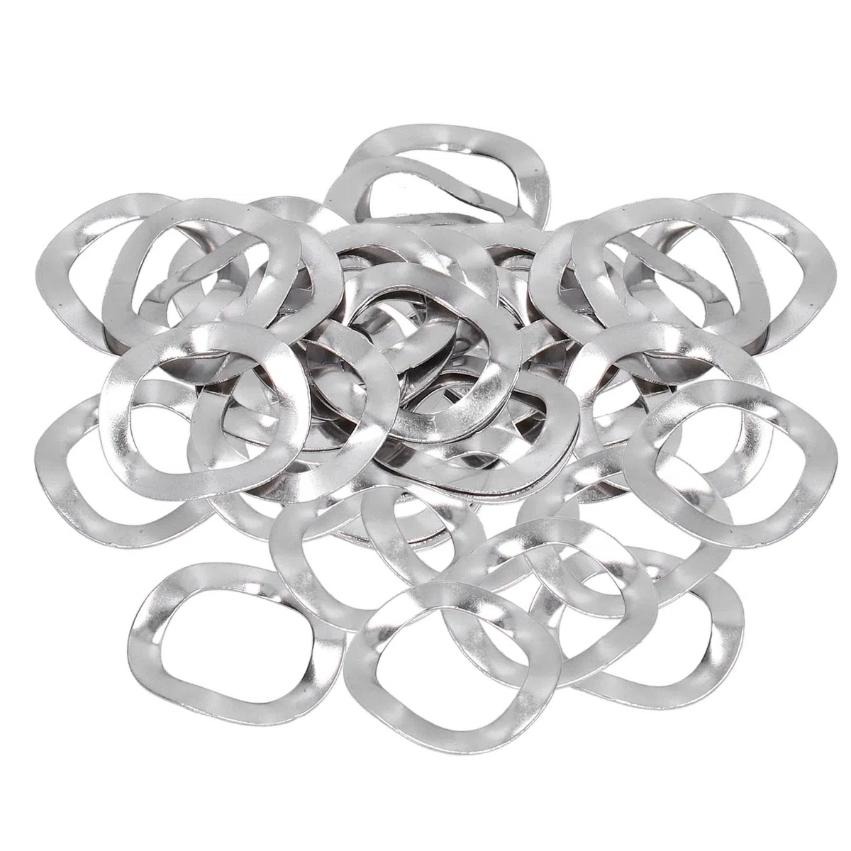 100 Pezzi Assortimento Kit di Rondelle Ondulate Rondelle Elastiche Set Ondulate Increspate Set di Ferramenta di Fissaggio in Acciaio Inossidabile A2 per Bullone a Vite(M10)