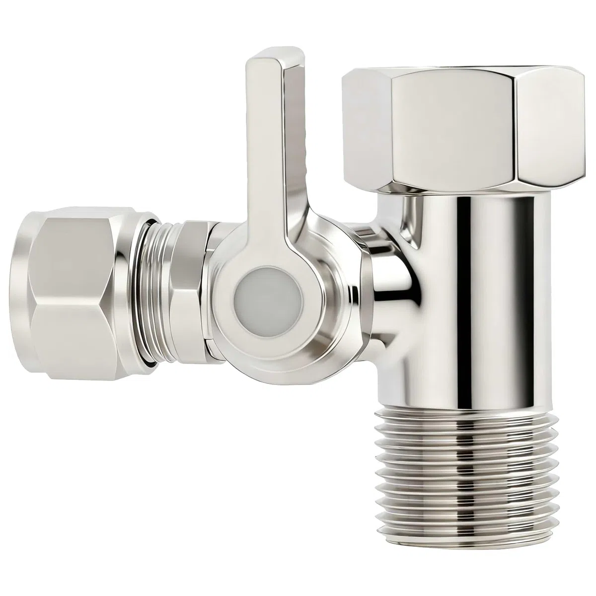 Valvola di Intercettazione Adattatore a T 3/8" x 3/8" x 3/8" - Raccordo Pratico per Filtro Acqua, Osmosi Inversa, Frigoriferi Side-by-Side e Macchine da Caffè - Facile Installazione e Alta Qualità