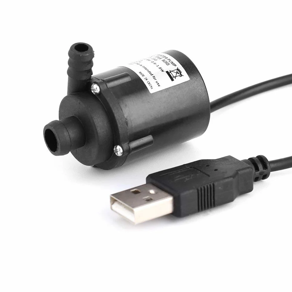 Brushless JT-160 A DC 5V Micro Pompa ad Acqua Sommergibile Con Presa USB Silenziosa Computer Senza Spazzole Pompa di Raffreddamento ad Acqua Piccola Mini Pompa Sommergibile