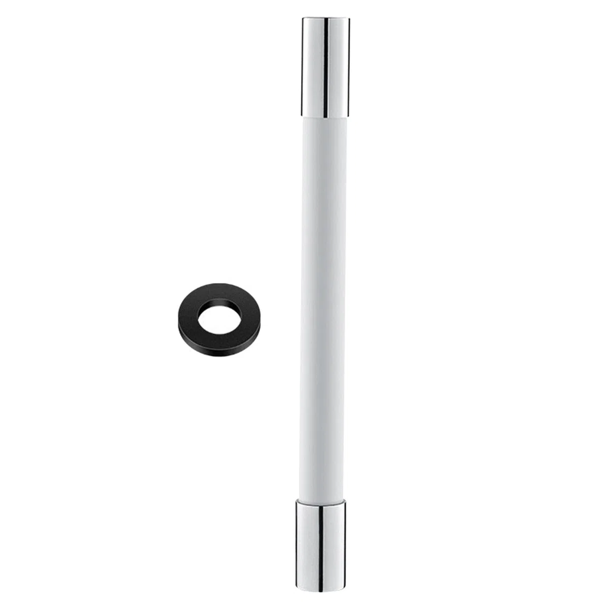 MagiDeal Tubo di prolunga per rubinetto Tubo flessibile dell'acqua girevole a 360 gradi per lavabo da bagno, Bianco 50 cm
