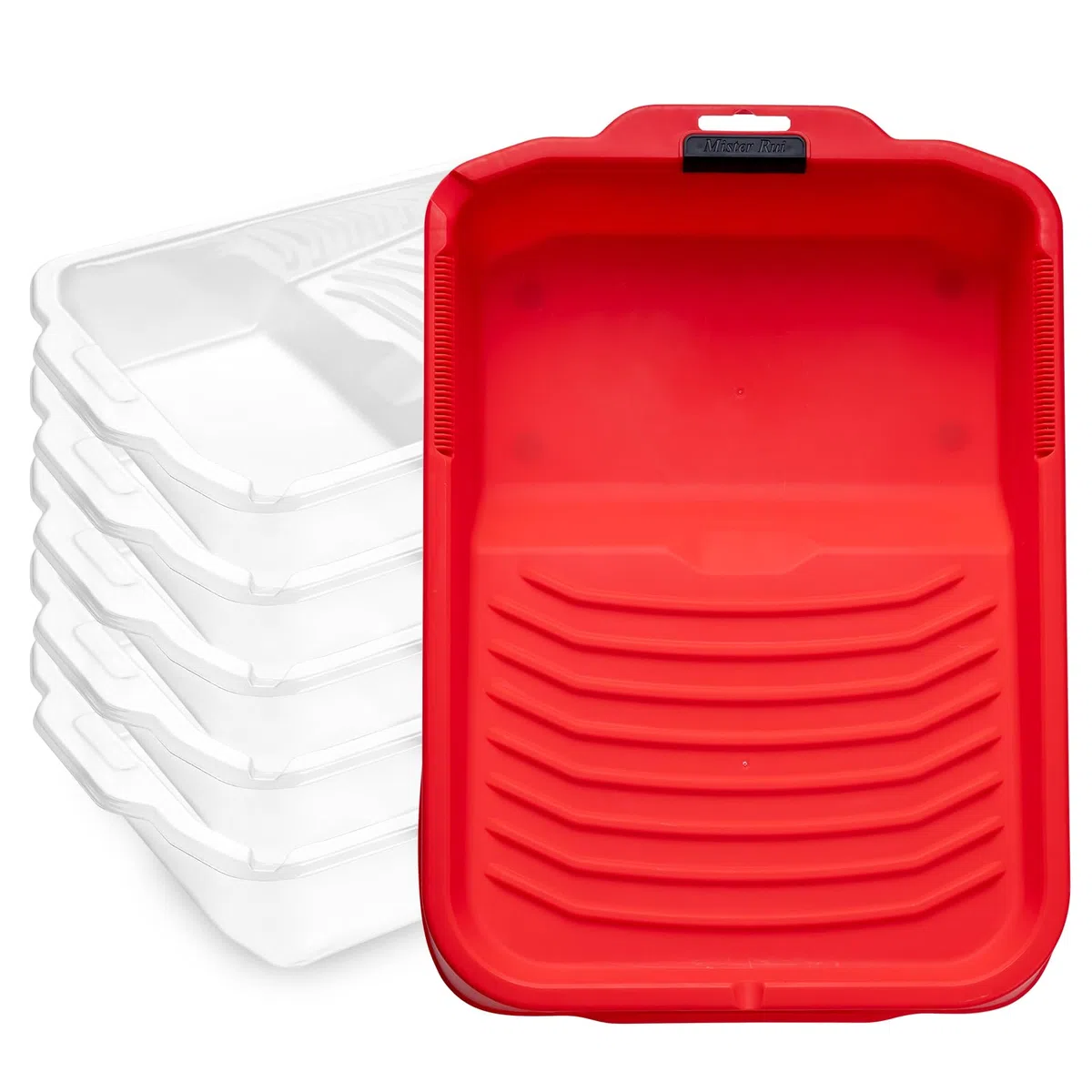 Mister Rui 6 vasche per vernice, 44,2 x 32 cm, per pittura da parete, accessori per pittura, plastica