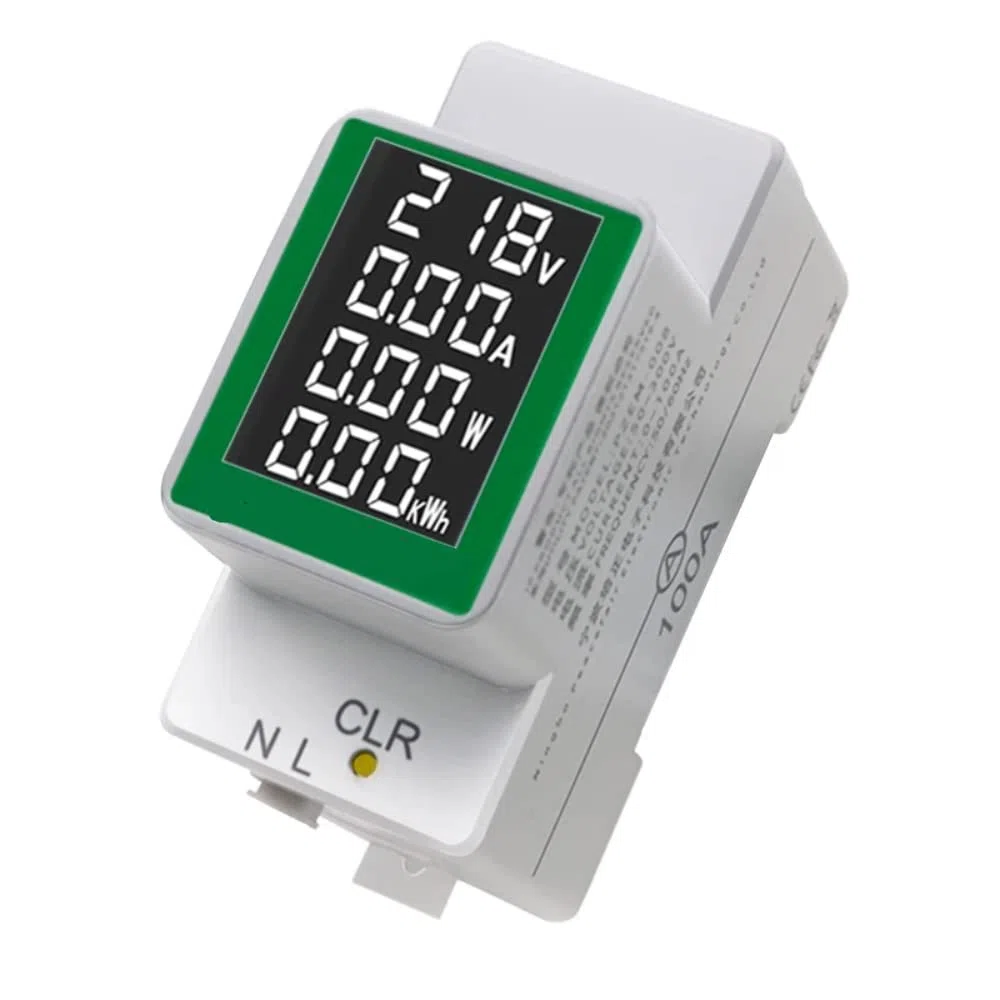 DollaTek PZEM-008 AC50-300V/100A Display LCD Display digitale multifunzione Guida Guida Tester di tensione Amperometro Voltmetro con retroilluminazione