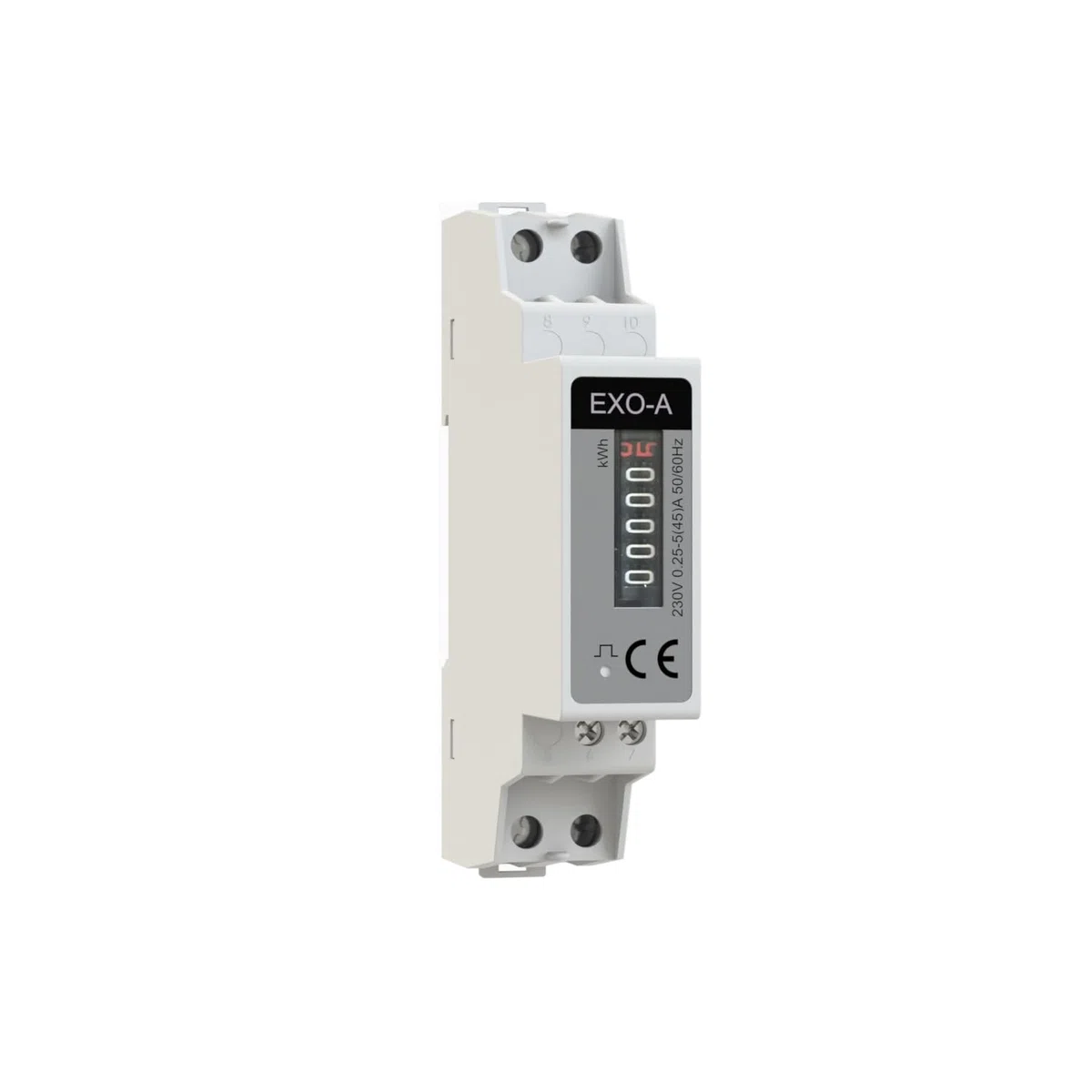 Plikc - Contatore di energia elettrica monofase a 6 cifre - analogico - modulare EXO-A