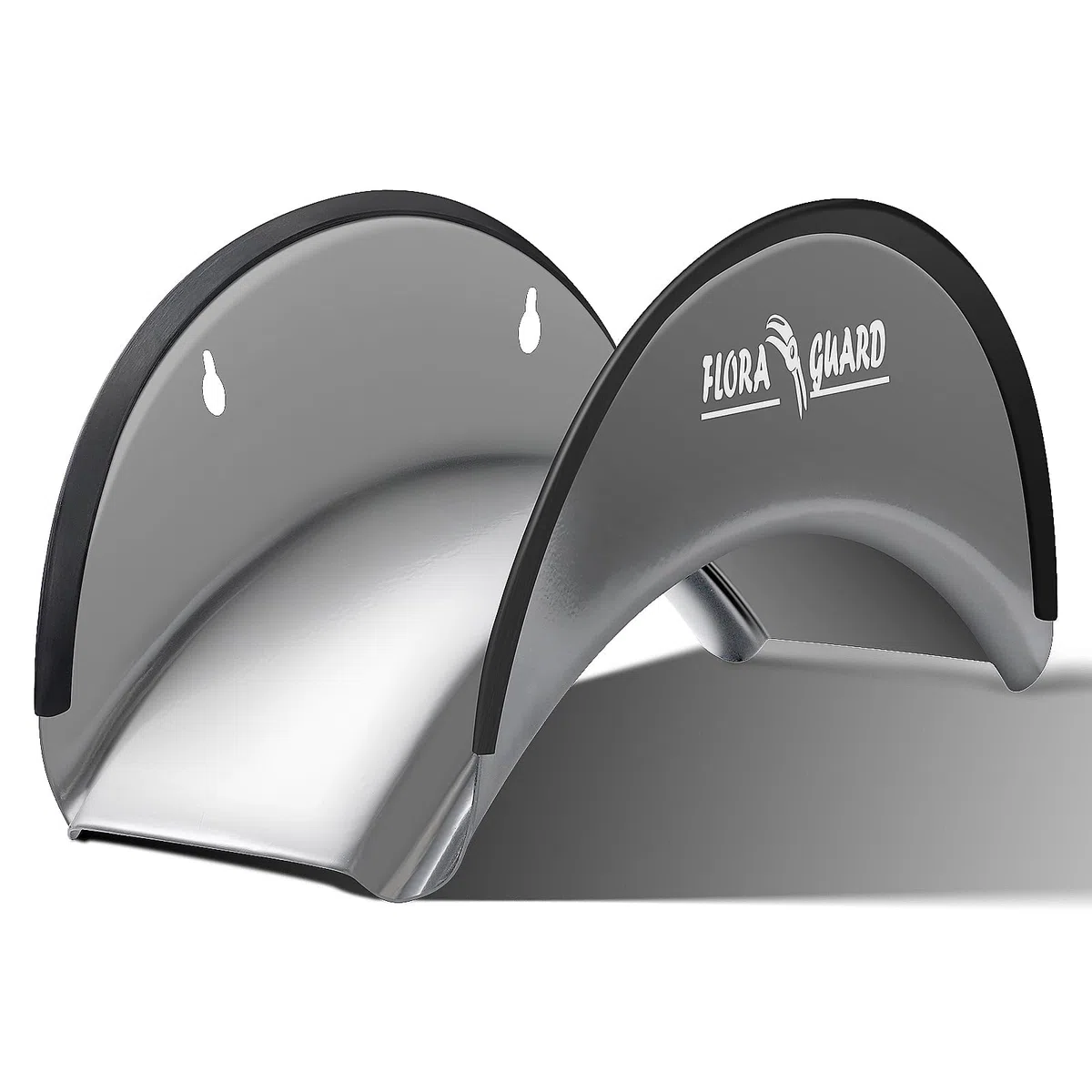 FLORA GUARD Supporto per tubo flessibile da 29 cm, supporto per tubo flessibile in metallo da parete, anti-corrosione, per riporre oggetti a parete (grigio)