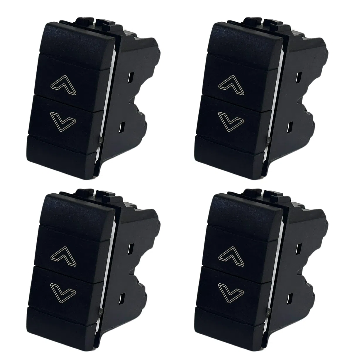 Voltix Set di 4 Interruttori Doppio Pulsante Compatibili con Bticino per Tapparelle Elettriche Interruttore Compatibile con Bticino Living Light e Living International (4 Pezzi Doppio Pulsante)
