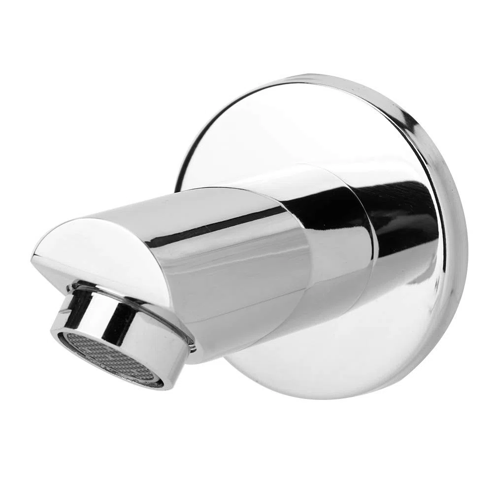 EBTOOLS Bocca erogazione Rubinetto, Filettatura G1/2 Pollici Bocca per Vasca da Bagno, Rotonda da Incasso Rubinetto, in Rame, Installazione Nascosta, per Casa e Hotel, 9 x 3 cm
