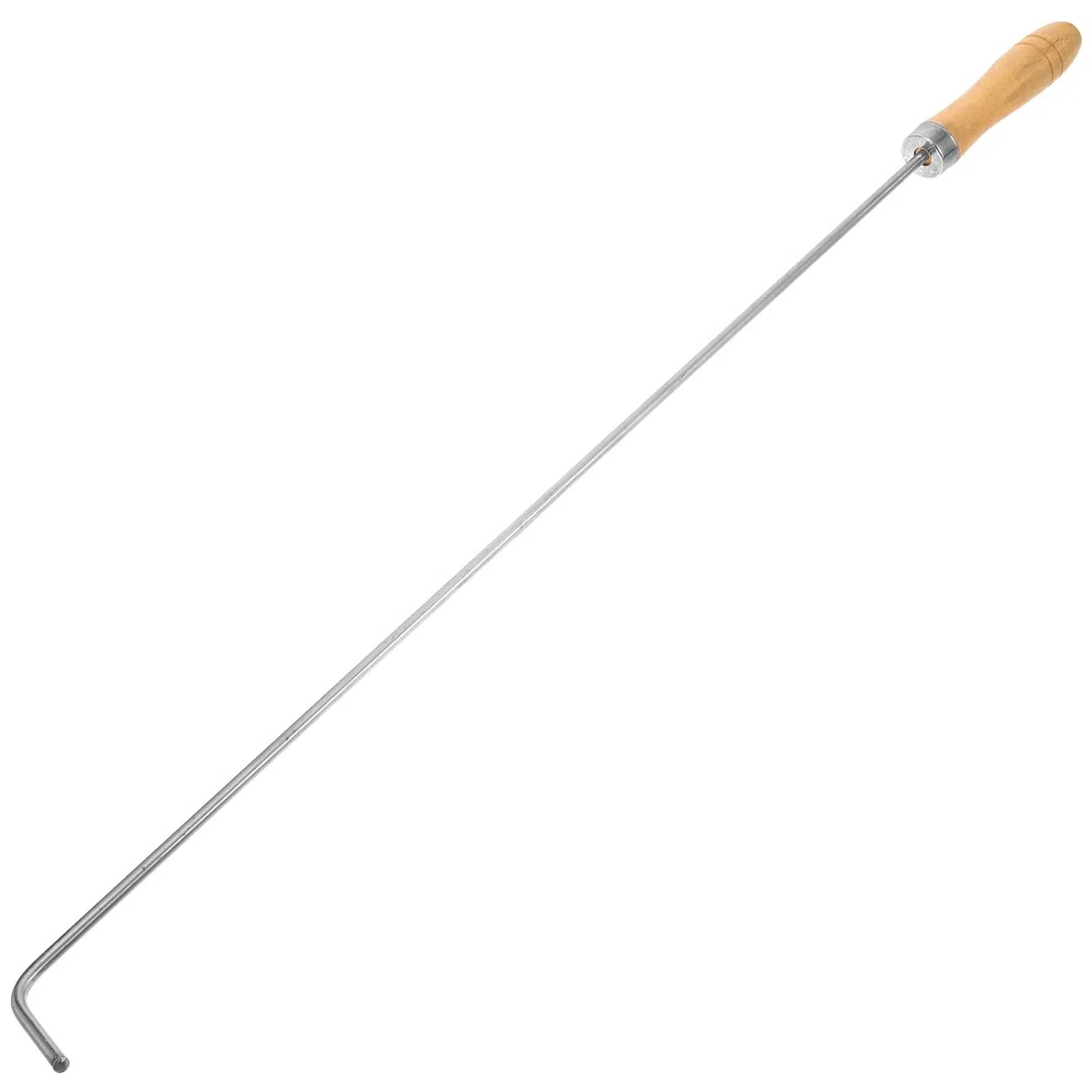 OSALADI Attizzatoio per Camini in Acciaio Inox 201 da 55 Cm, Attizzatoio a Fuoco lungo Manico Antiscivolo per Barbecue e Bracieri Esterni, Poker da Portatile per Focolare Esterno
