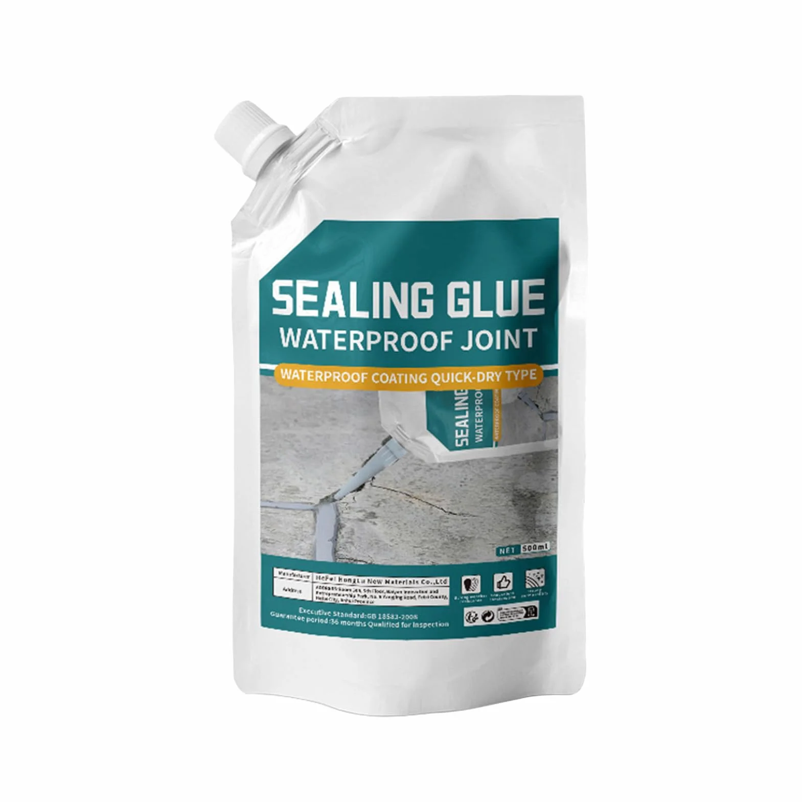 Riempitivo Per Crepe In Cemento Impermeabile 500ml Sigillante Per Riparazione In Cemento Rapida Asciugatura Adesivo Forte, Stucco Per Fughe Antigelo Per Angoli, Tetti, Pavimenti E Davanzali