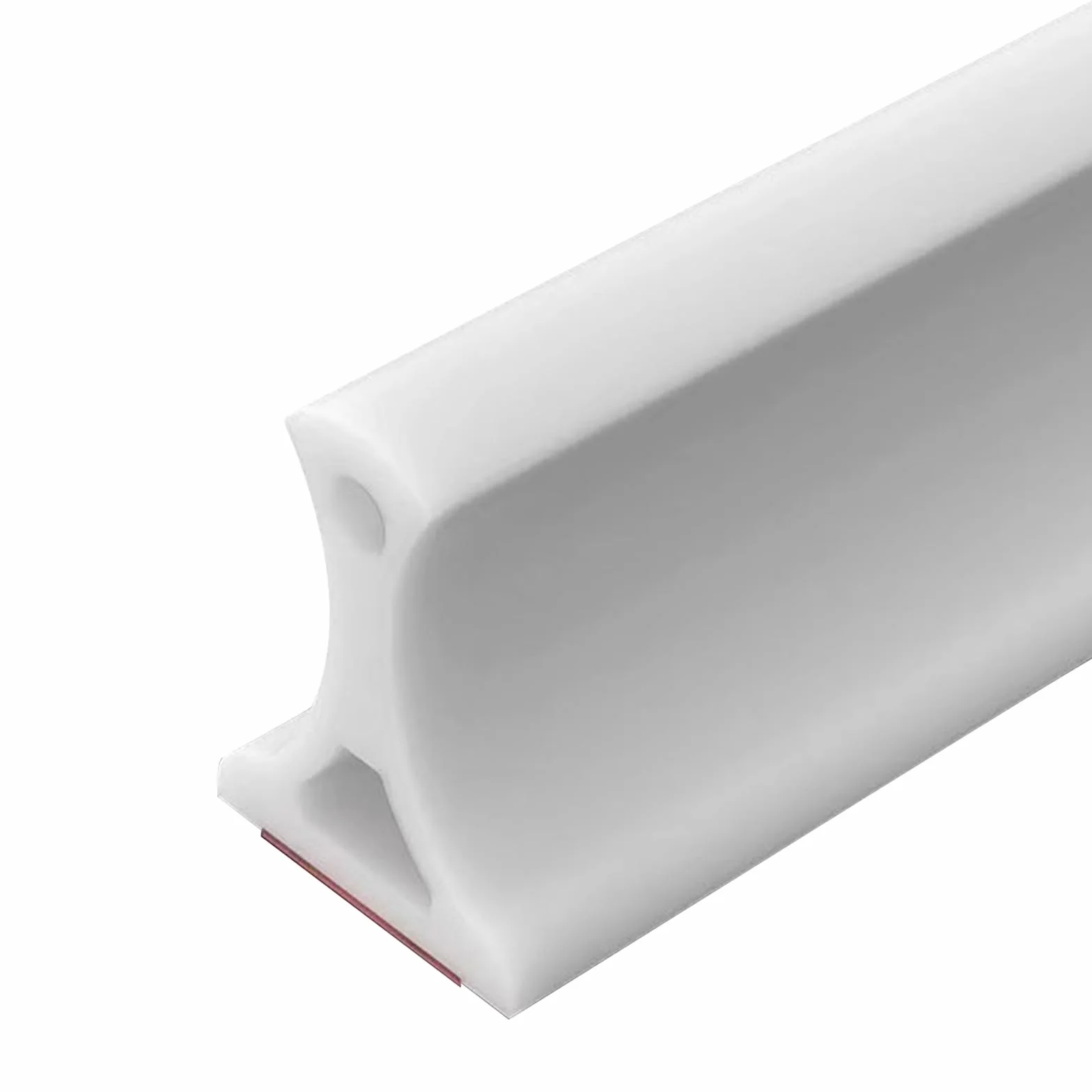Striscia protettiva per doccia autoadesiva, 4 cm di altezza, pieghevole, per doccia, pavimento, bagno e cucina (bianco, 2 m)