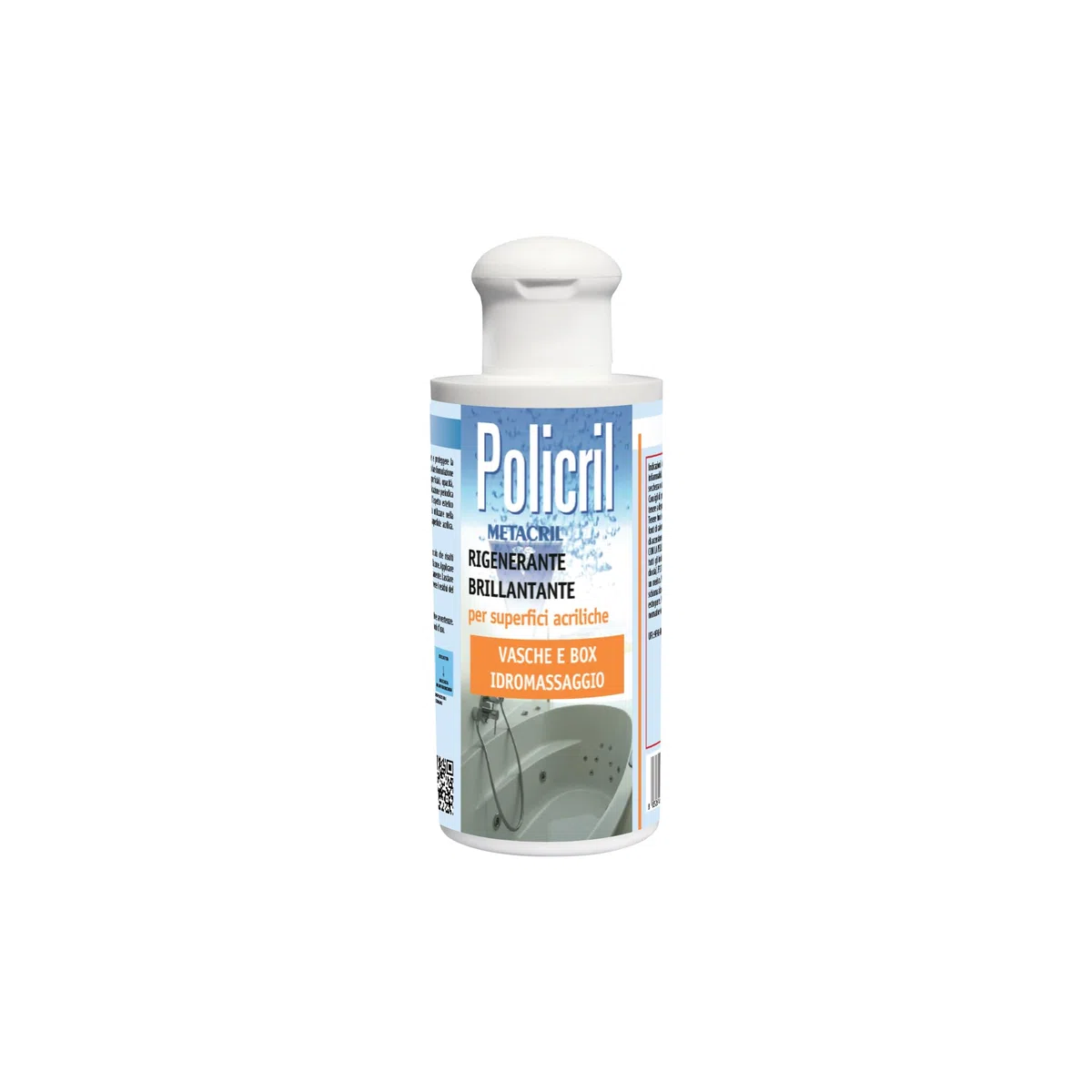 Metacril Policril, Cera Rigenerante per Superfici Acriliche di Vasche Idromassaggio e Box Doccia - 200 ML