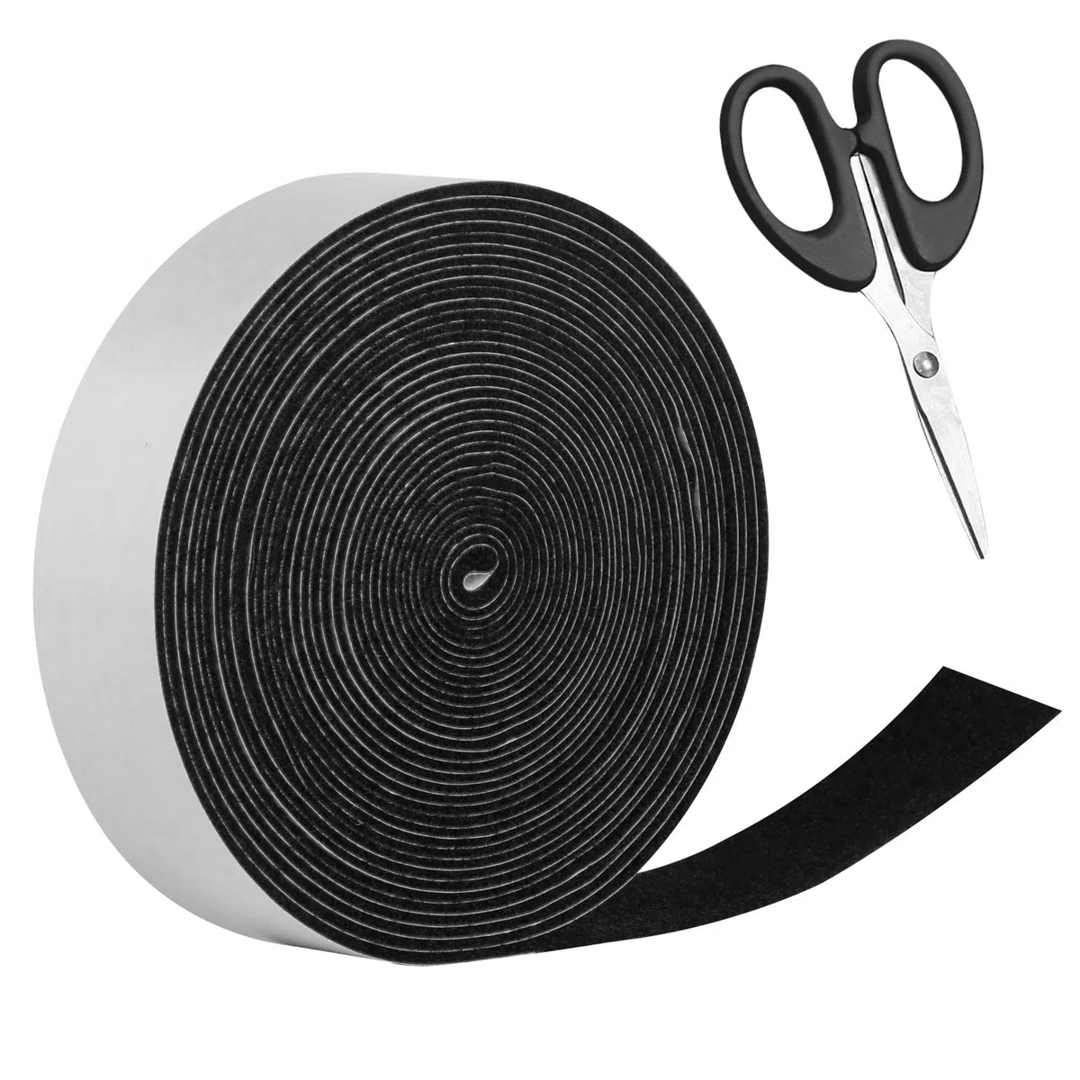 Feltro Nastro Adesivo Forte Nero, Biadesivo Strisce di Feltro, 4 cm x 8 m Nastro Autoadesivo in Feltros per Proteggere Mobili, Pavimenti in Legno, Sedie, Fai Da Te, Domestico, Ufficio(Nero)