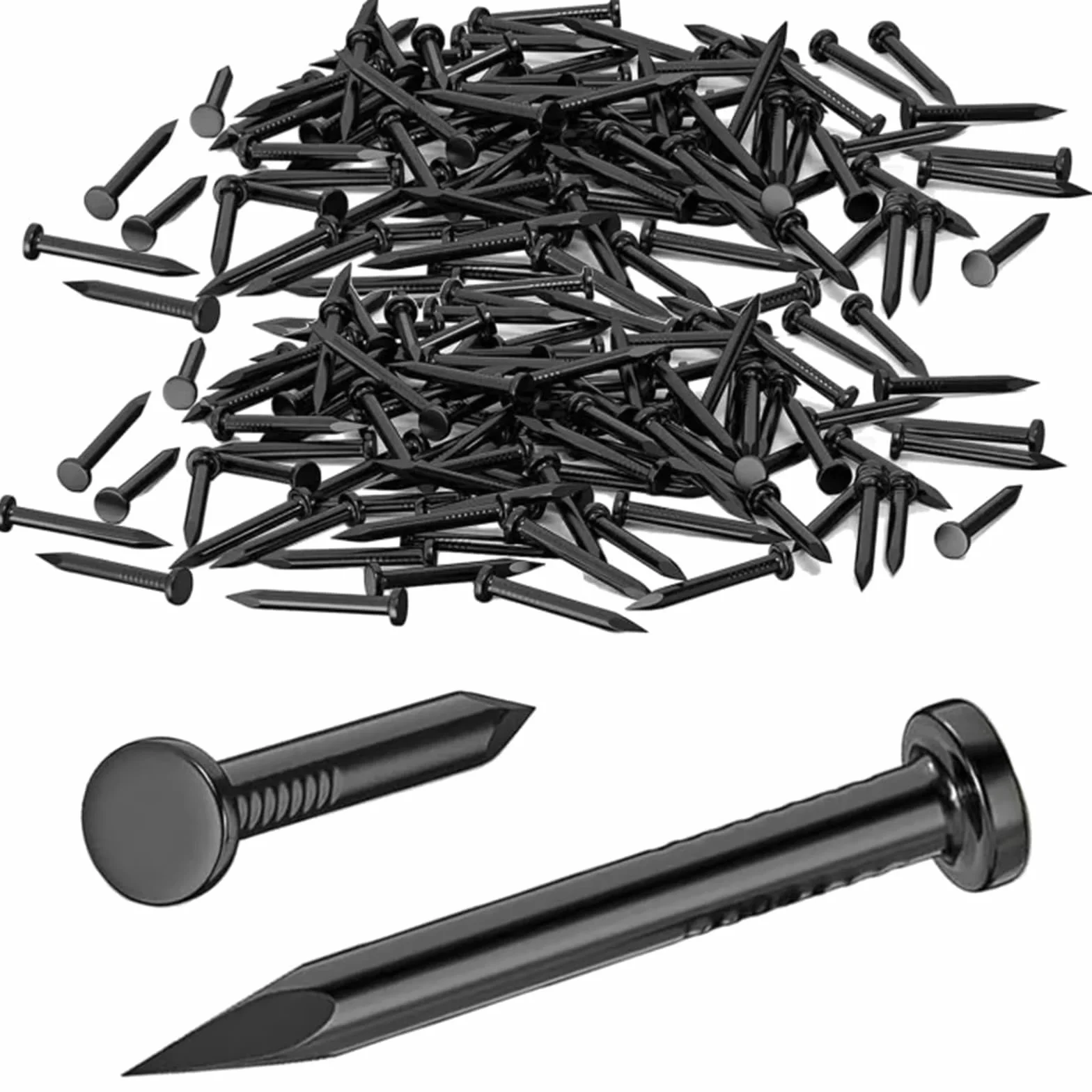 250 Pezzi Chiodi Acciaio, Chiodi Per Muro, Muro Cemento Chiodi, Finitura Chiodi, Acciaio Al Carbonio Chiodi, Per Mattoni, Intonaco E Legno, Universale Per Interni Ed Esterni (30MM)