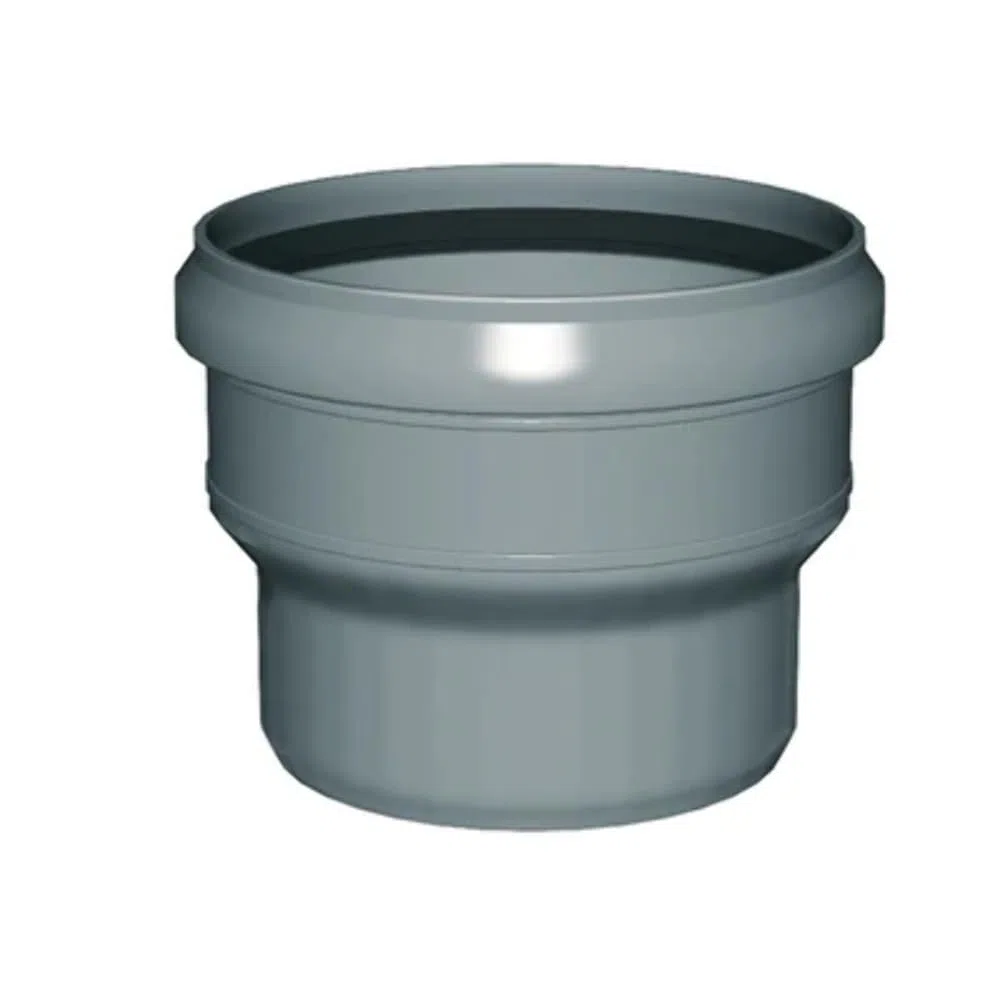 Raccordo di passaggio PP-PVC 80/75mm per tubi di scarico