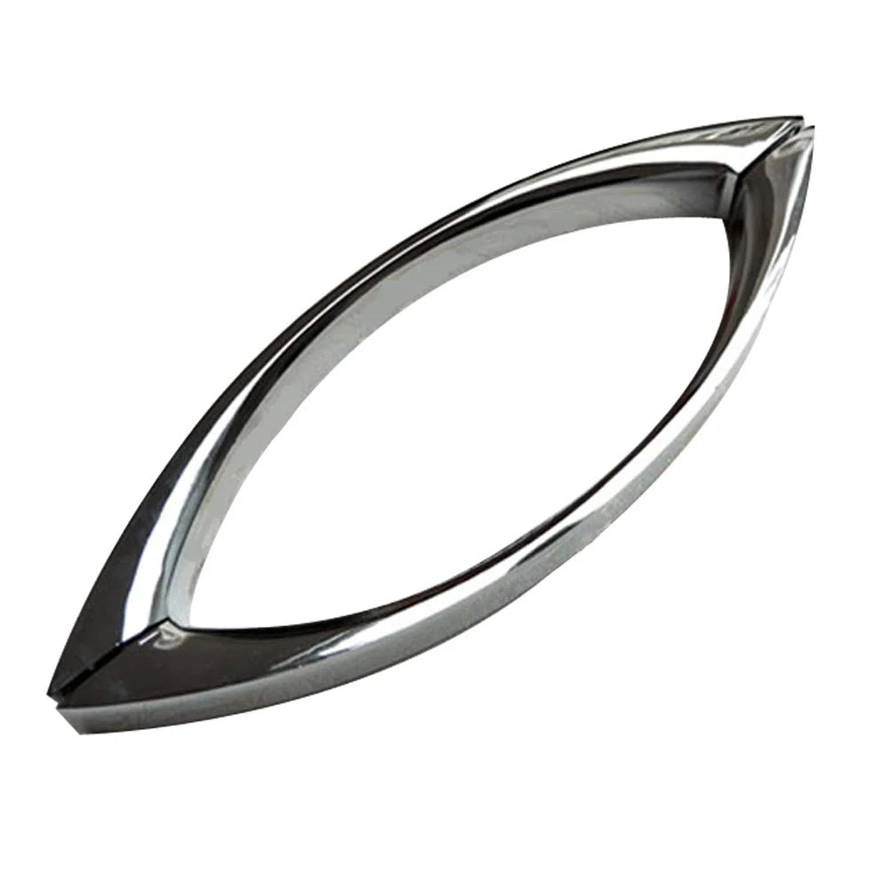 Maniglia per porta doccia in ABS cromato da 145 mm, foro a foro