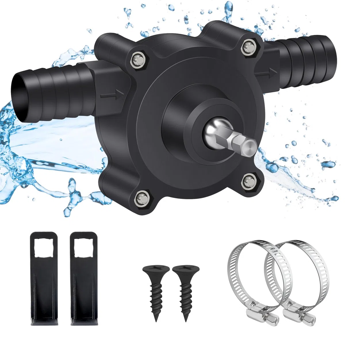 Pompa Per Trapano, Pompa Per Acqua A Mano Diesel, Trapano Elettrico Portatile, Per Liquidi, Olio, Mini Pompa Di Perforazione Centrifuga