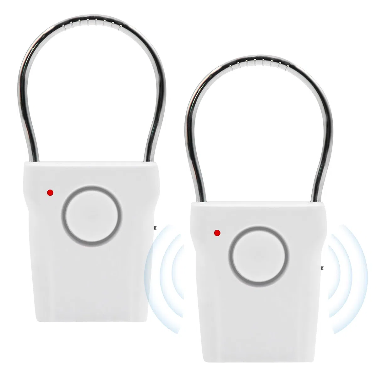 2pcs Allarme Porta E Finestra, Allarme Maniglia Della Porta 120 DB Extra Forte Allarme Porta Allarme Maniglia Porta Sensore Tocco Allarme Touch per Porta per Casa, Negozio, Ufficio