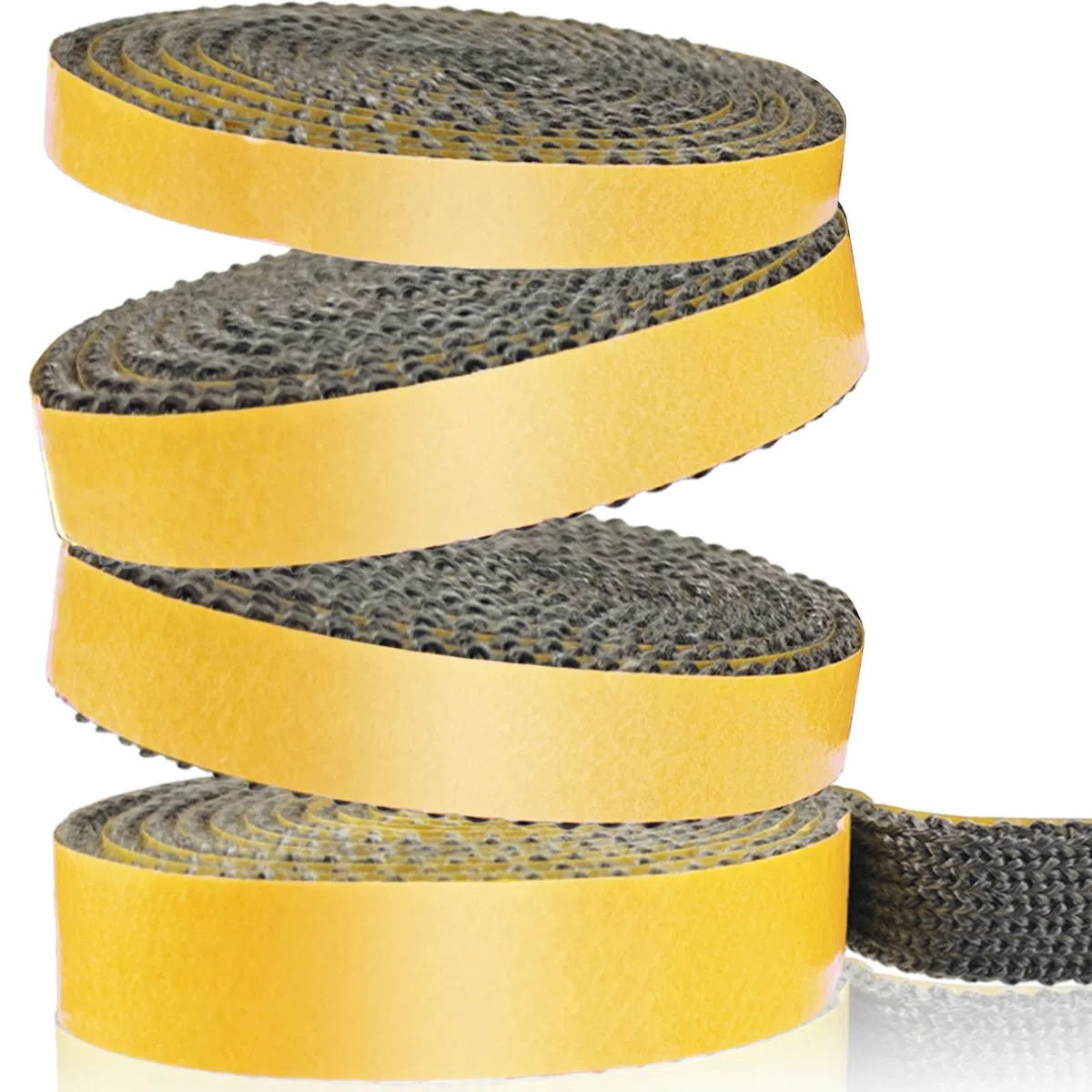 Guarnizione Stufa a Legna, Guarnizione per Camino, Camino Guarnizione Fibra di Vetro Resistente al Calore, Guarnizione in Corda per Sportelli Stufe e Camini (3mm x 15mm x 3m)