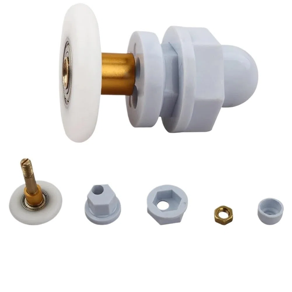 Rotelle Box Doccia 4X Rulli for Porte Doccia 19/23/25/27/29mm Durable Rooms Cabins Puleggia Rullo for Porte Doccia/Runner/Ruote for Porte in Vetro da 4-8mm Ricambi Box Doccia Rotelle(19mm)