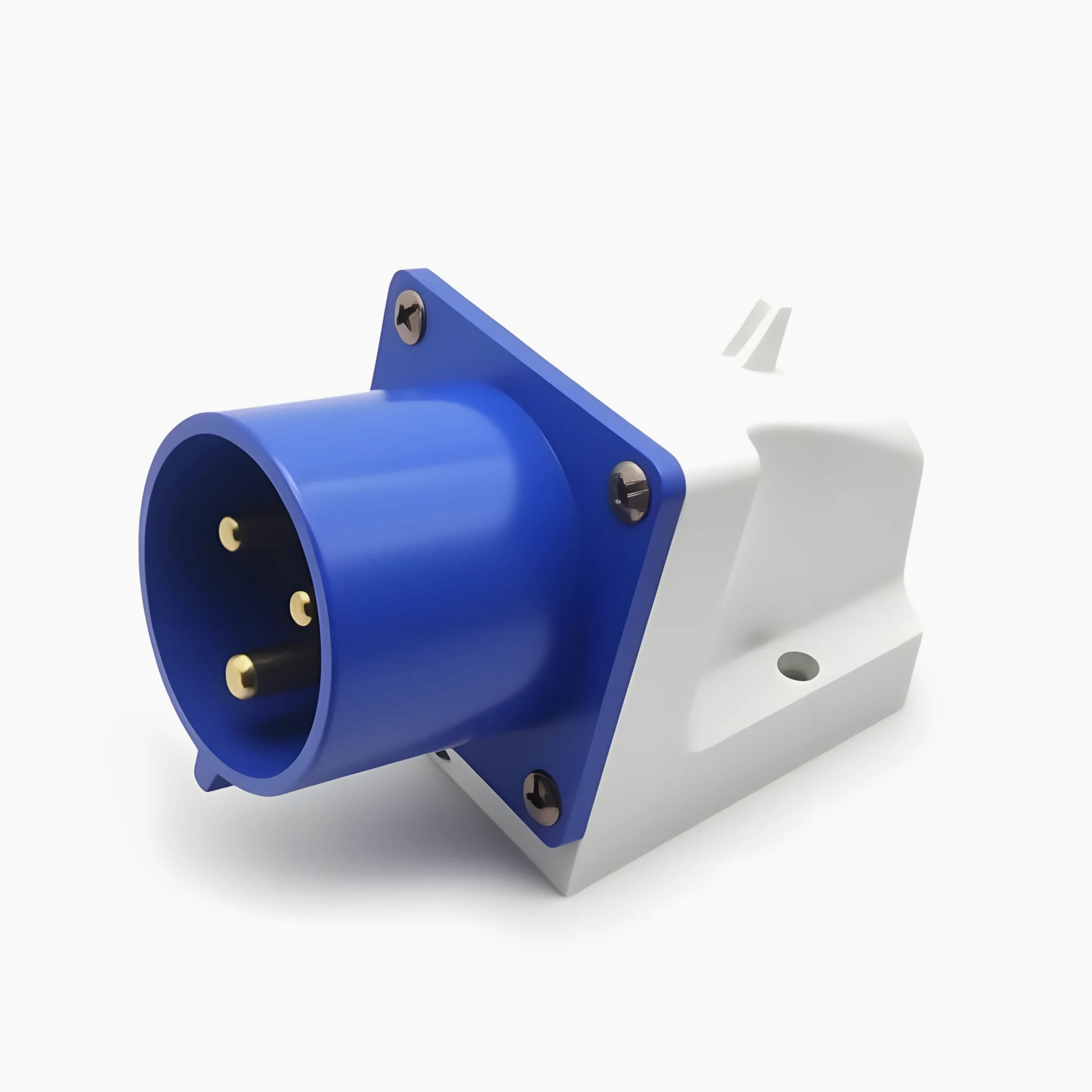 32A Spine Industriali 220V 3 Poli, Spina CEE per Caravan 50/60Hz 2P-E 6H IP44 IEC60309 220‑250V, Spina Industriale Blu Grigie, CEE Spine a Muro 32A, Presa e Spine Industriali 220V