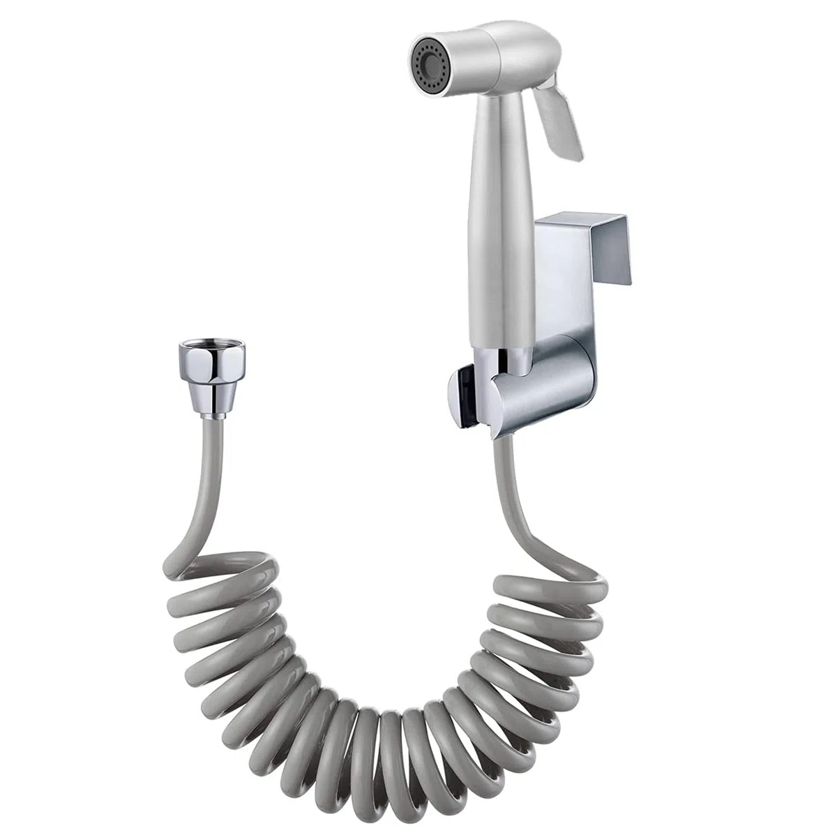 Bidet Portatile Kit Doccetta, Set doccia bidet per WC, Spruzzatore per bidet Con tubo telescopico flessibile in ABS da 1.5m e Supporto -per pulire i pannolini, Bidet, WC