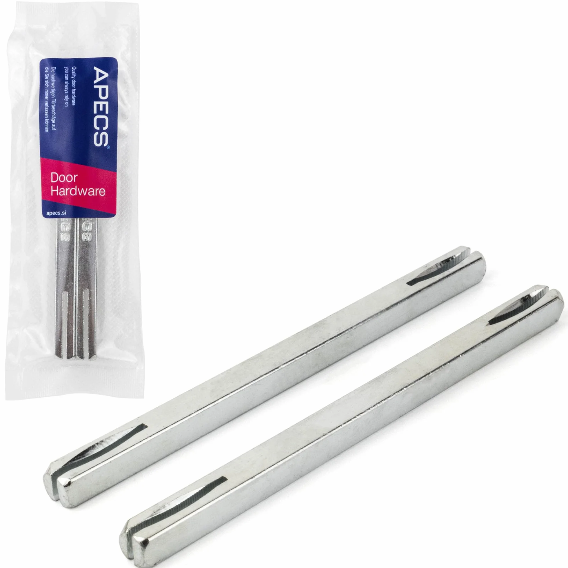 APECS Perni quadrati 8 x 130 mm, zincati, quadrati, per manopole, set da 2
