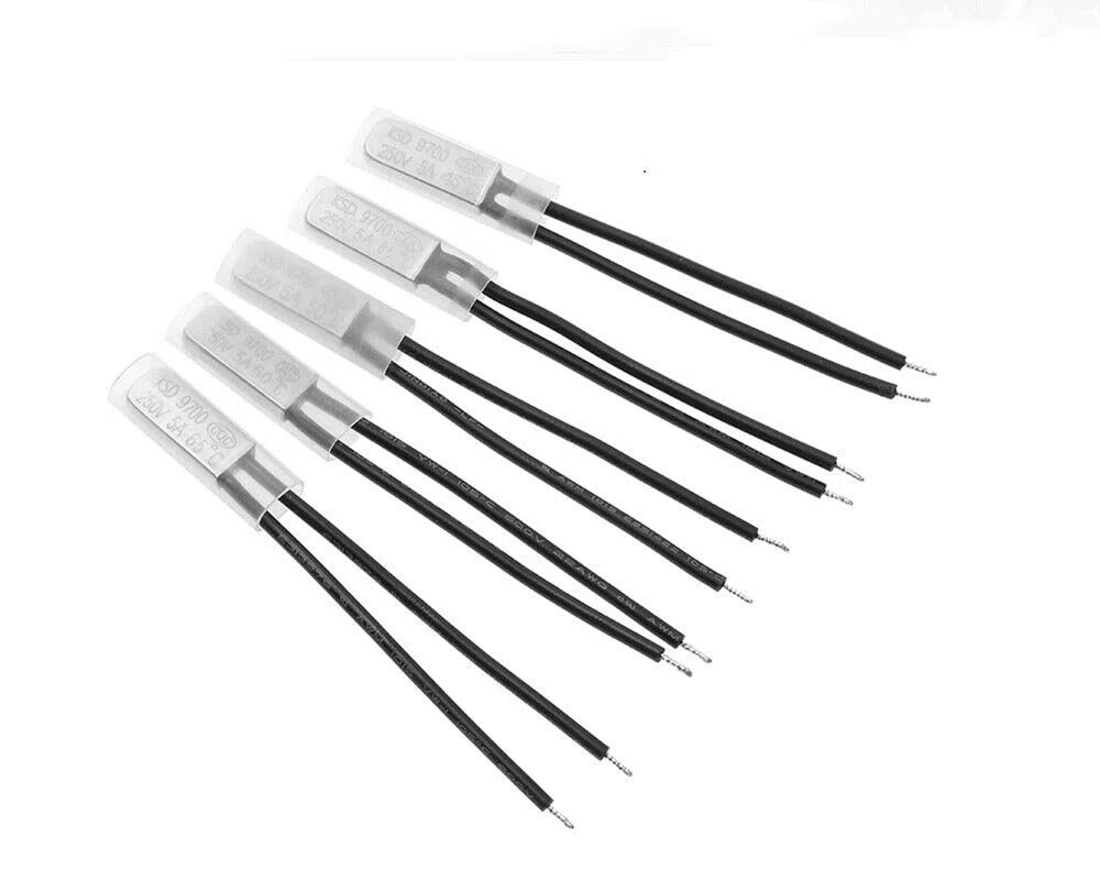 TERMOSTATO TERMICO PROTETTORE TERMICO KSD9700 - Interruttore di temperatura bimetallico N/O (75 ℃, normalmente chiuso)