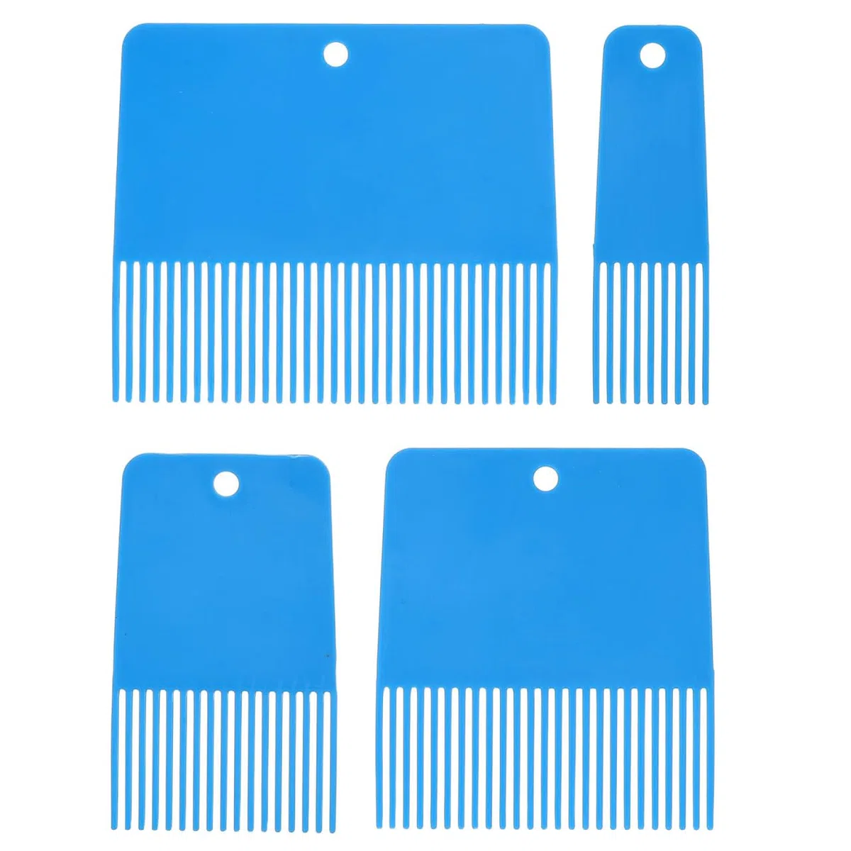 NOLITOY 4 pettini strutturali in plastica per pitture murali, strumento di precisione con funzioni di strutturazione versatili, strumento di strutturazione leggero per intonaco e vernice