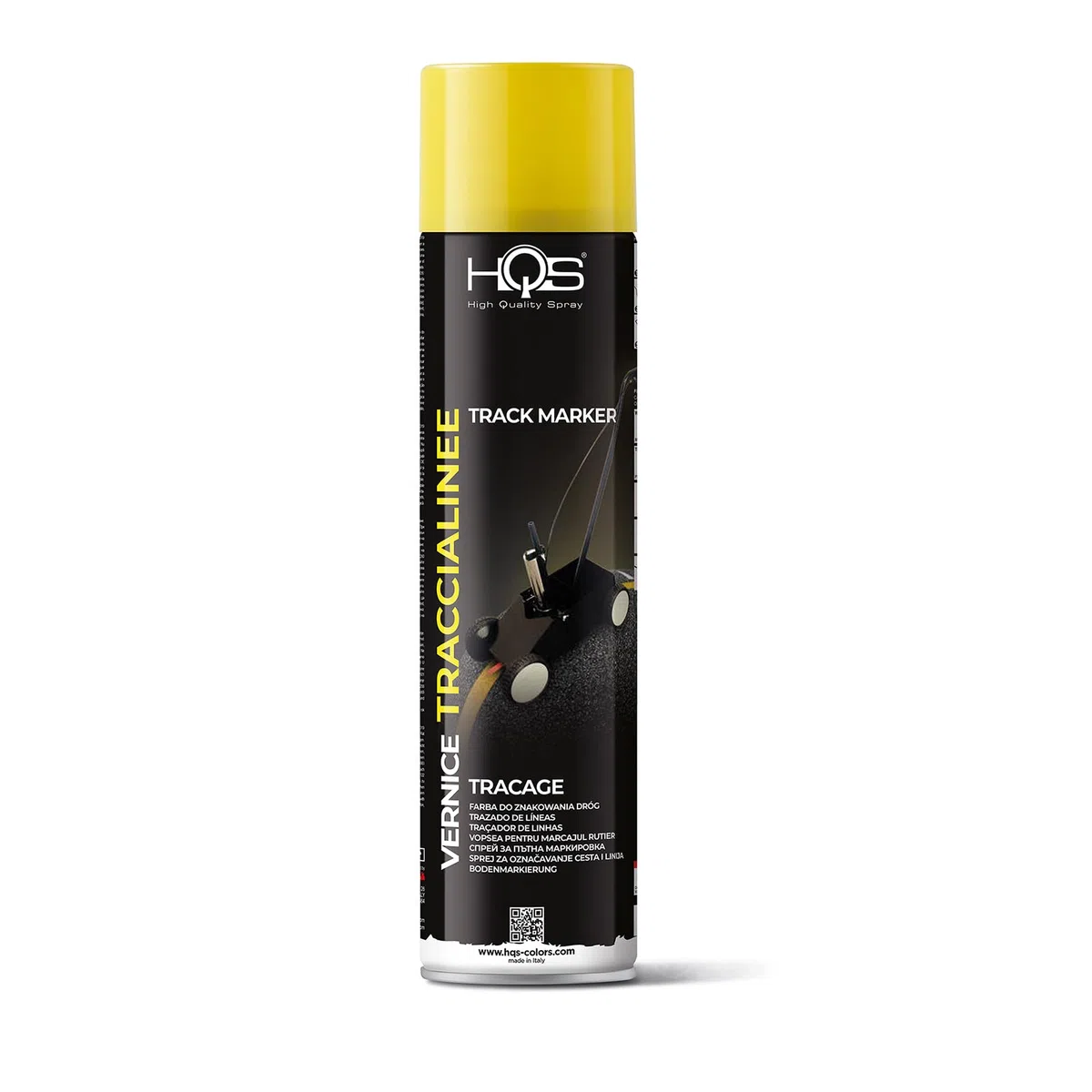 HQS Bomboletta di Vernice Spray 600ml Traccialinee Colori RAL (RAL 9010 Bianco)