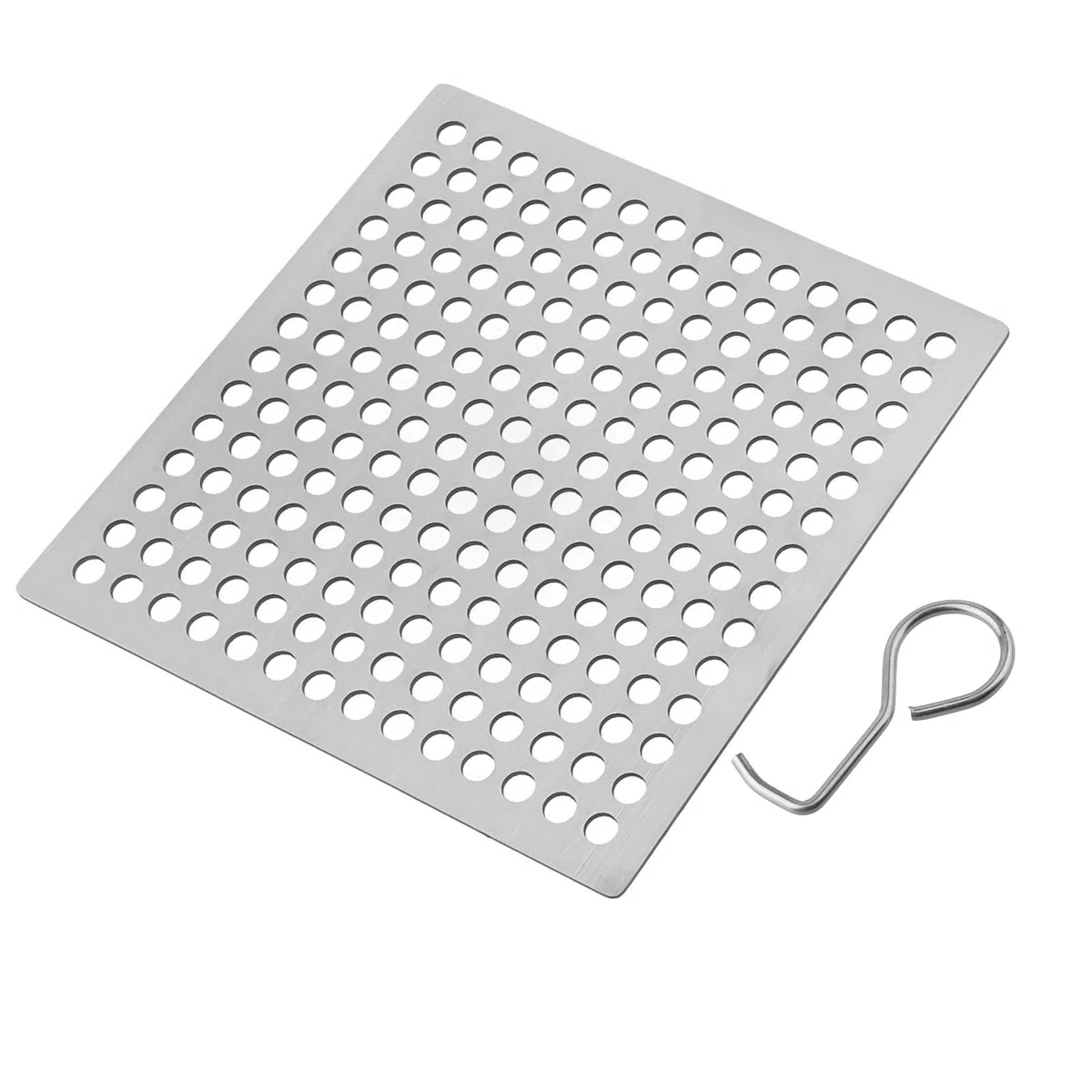 Tapa di scarico per doccia quadrata in acciaio inossidabile per un efficace blocco dei rifiuti (12,5 cm)