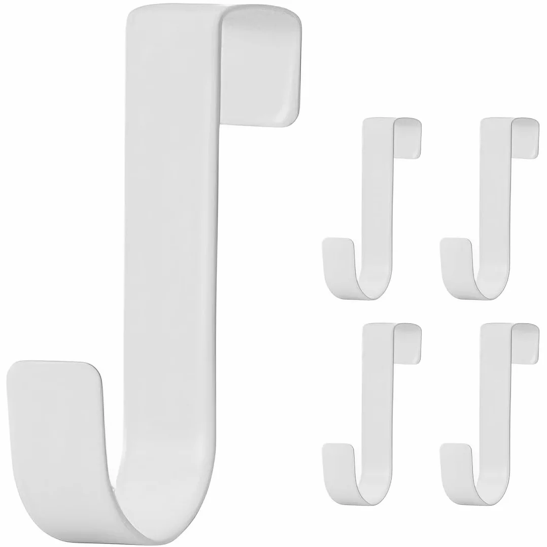 Ganci per Asciugamani Universali in Acciaio Inox Impermeabili da Appendere Bagno Bianco